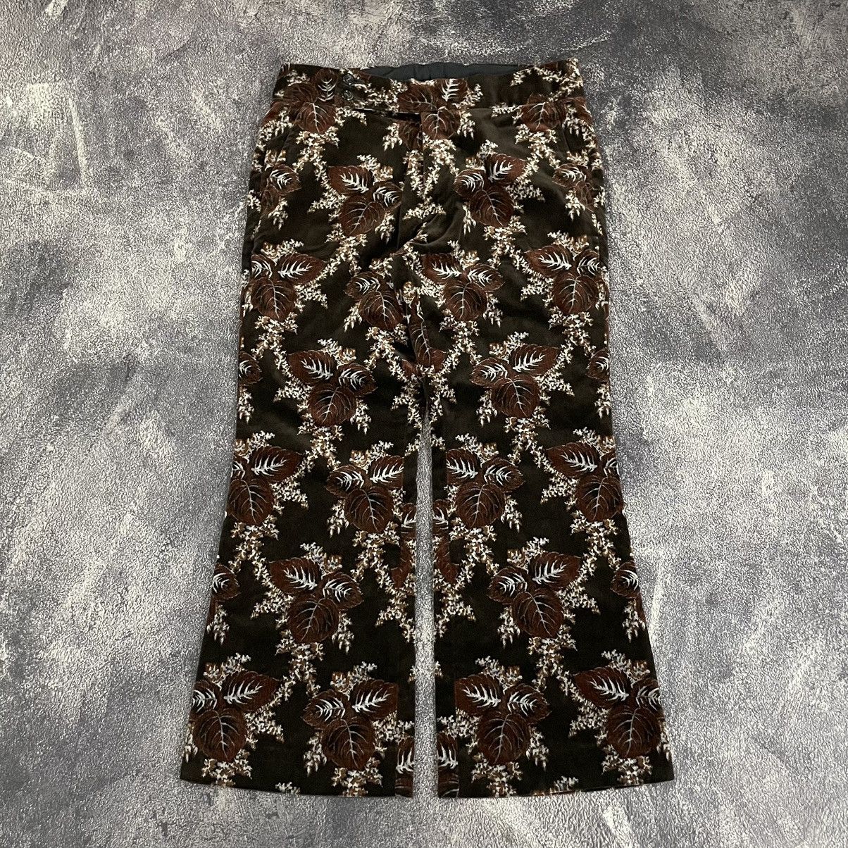 Comme des Garcons × Julius × Yohji Yamamoto CommeDesGarcons velvet pants AD2001 Size 31" - 2 Thumbnail