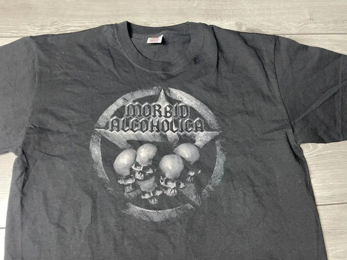 Japanese Brand Morbid alcoholica T-shirt vintage skulls XLarge Size US XL / EU 56 / 4 - 3 Thumbnail