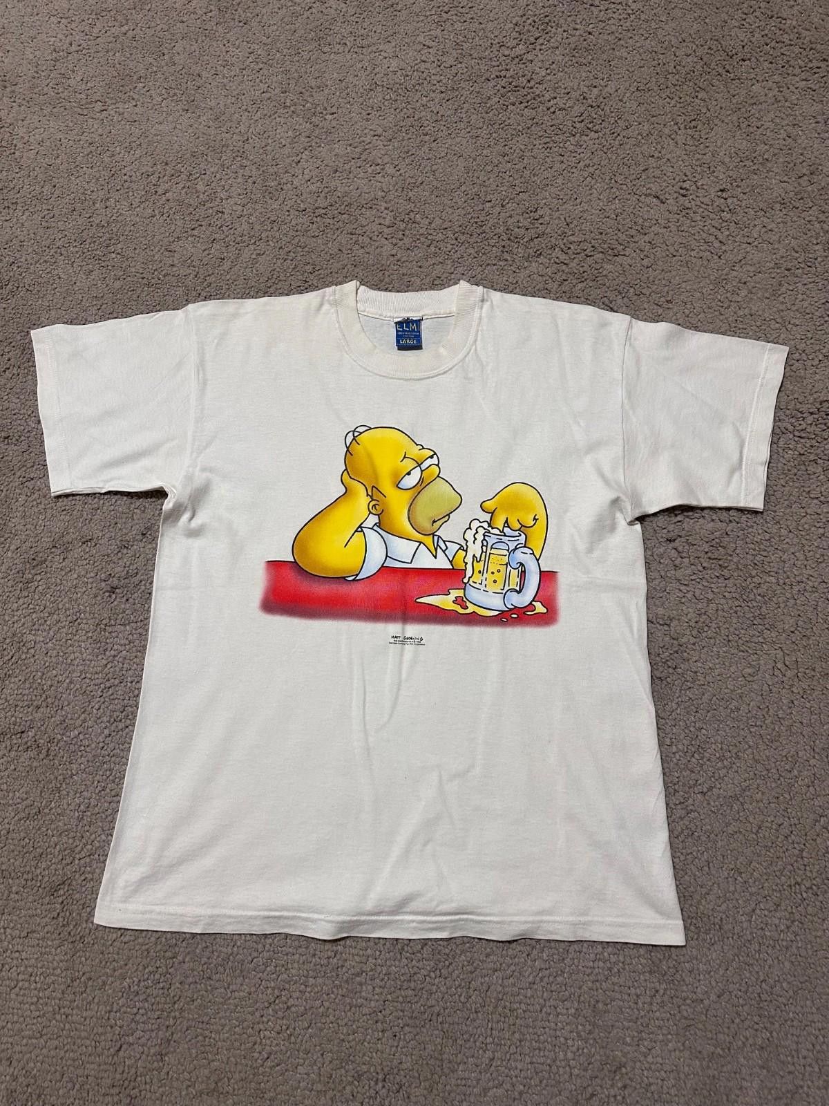 The Simpsons Vintage The Simpson Homer Simpson 90s T-Shirt Tee Size US L / EU 52-54 / 3 - 1 Thumbnail