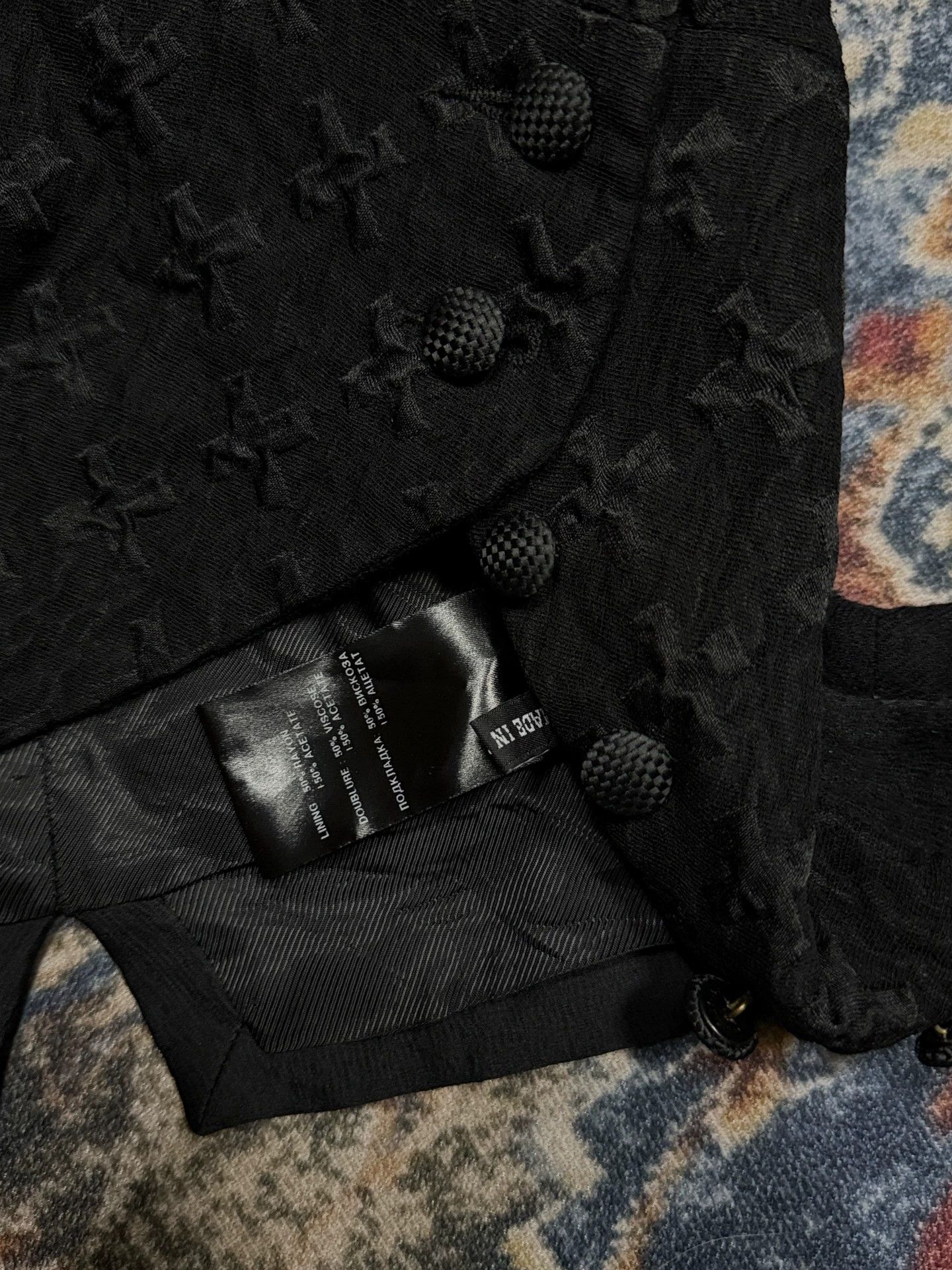 Ann Demeulemeester Ann demeulemeester black embroidered short vest. Size S / US 4 / IT 40 - 6 Thumbnail