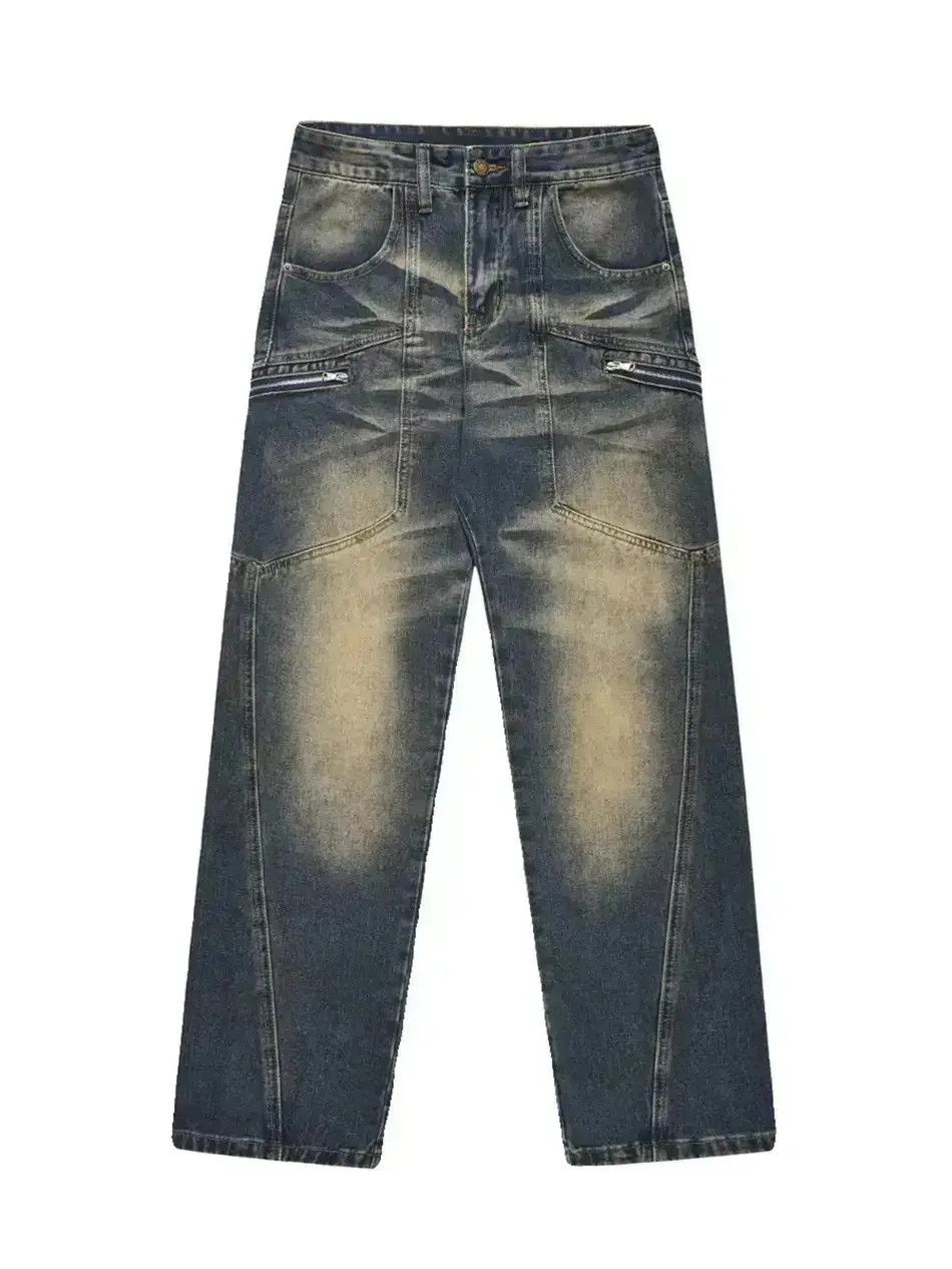 Japanese Brand Hip Hop Loose Multi Pocket Jeans Size US 32 / EU 48 - 6 Thumbnail