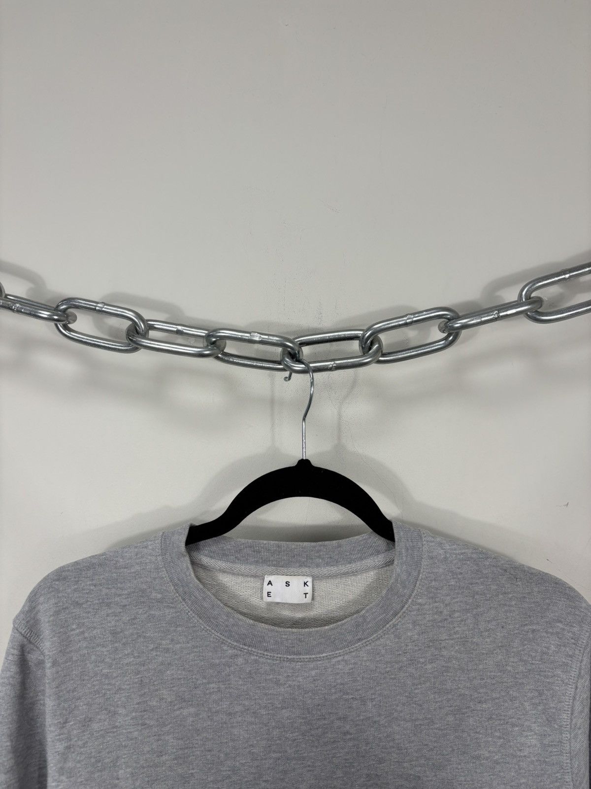 Asket Asket Men’s Gray Classic Basic Sweatshirt Pullover Size US S / EU 44-46 / 1 - 3 Thumbnail