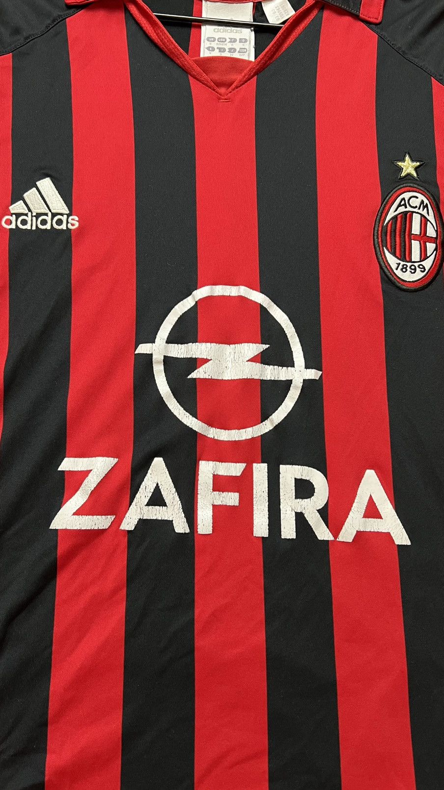 Adidas 2005-2006 ACM Milan adidas vintage zafira opel jersey Size US S / EU 44-46 / 1 - 3 Thumbnail