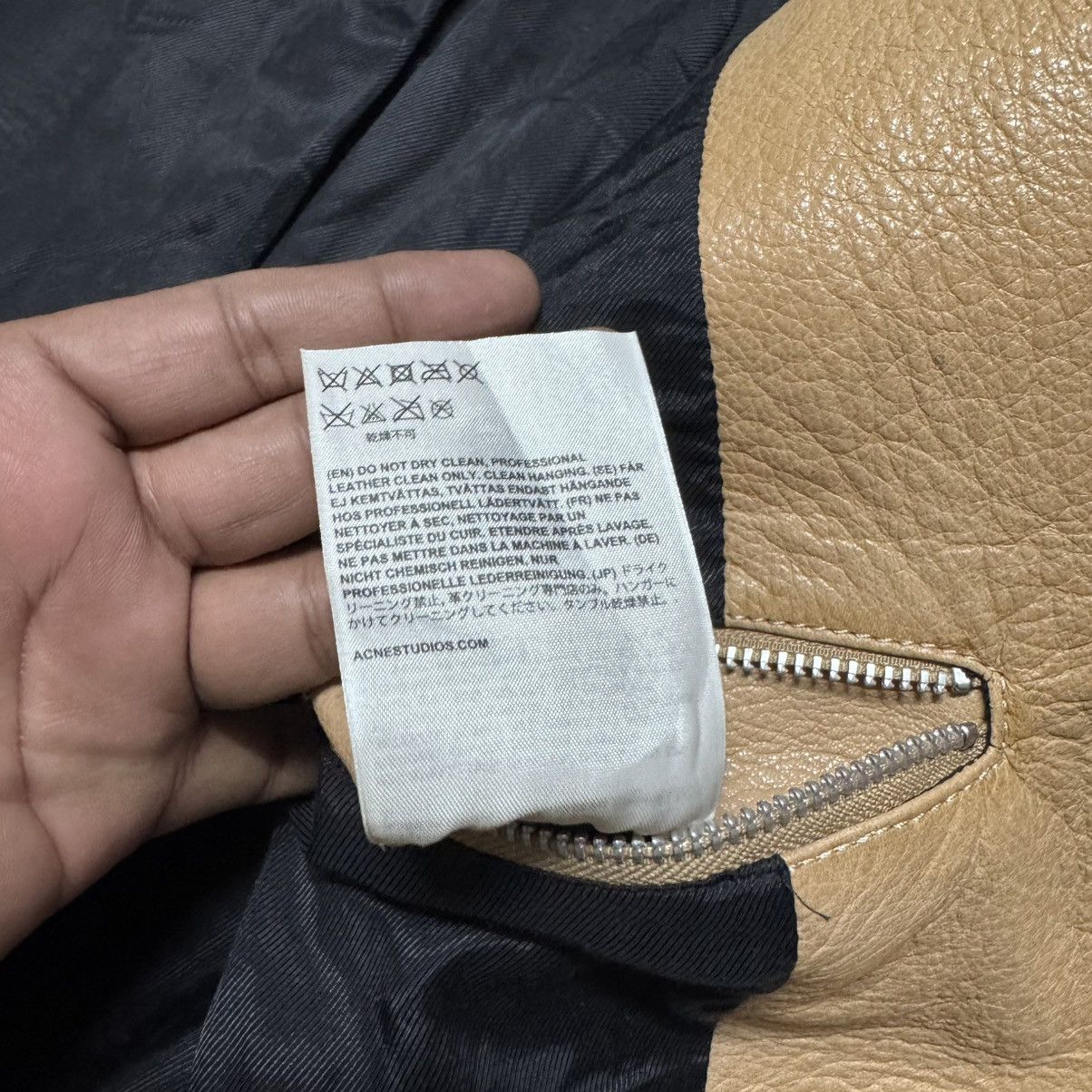Acne Studios Acne Studios Leather Biker Jacket Goatskin Size XS / US 0-2 / IT 36-38 - 17 Thumbnail