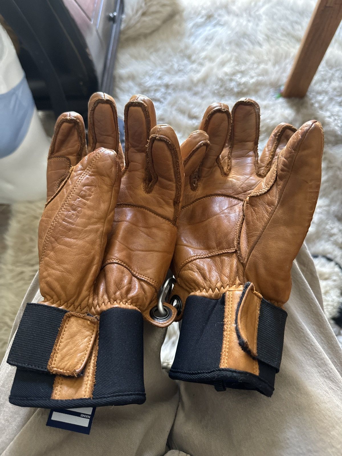 Hestra Hestra 10 Tan Gloves Size ONE SIZE - 4 Thumbnail