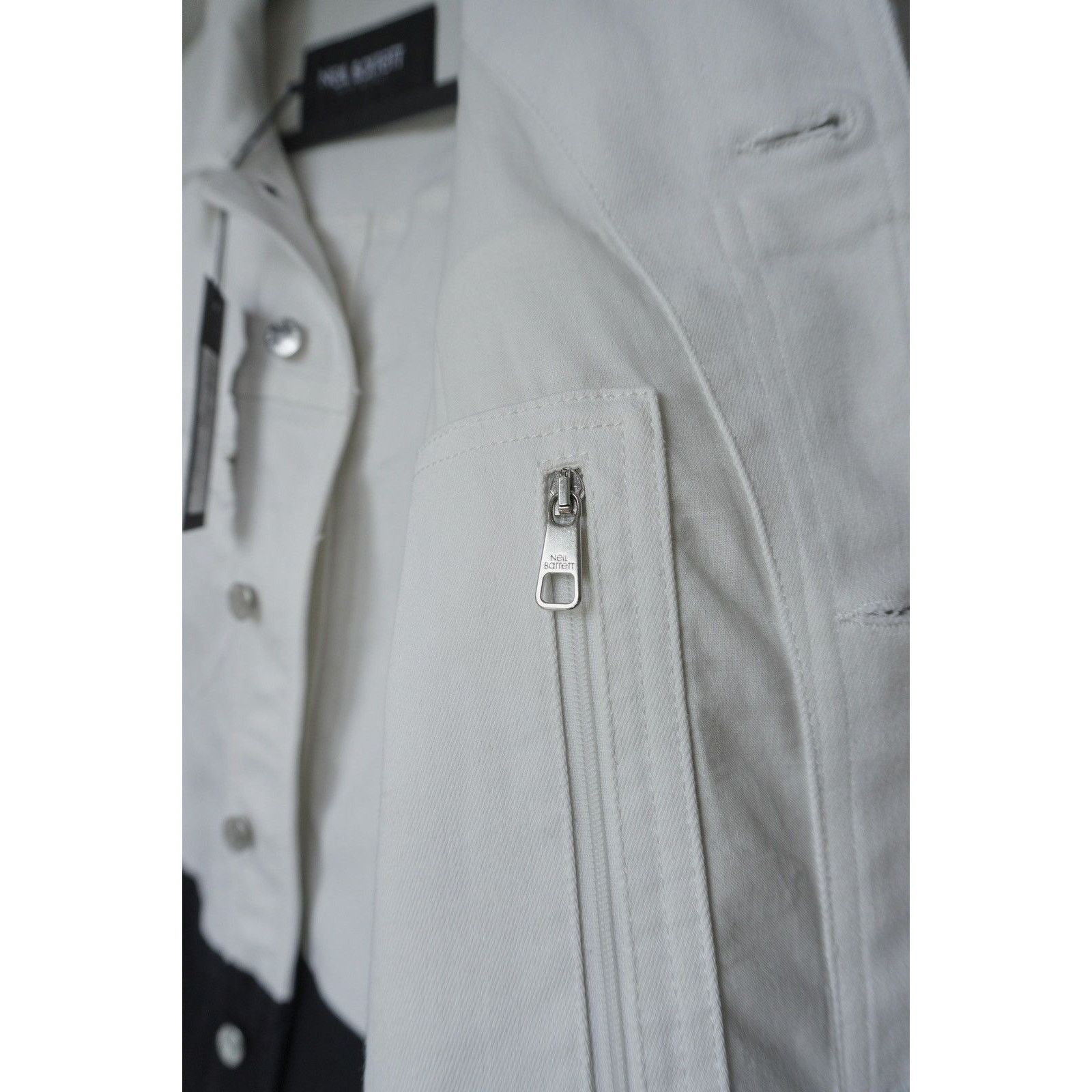Neil Barrett Neil barrett giubbo donna tessuto off white denim jacket Size US M / EU 48-50 / 2 - 9 Thumbnail