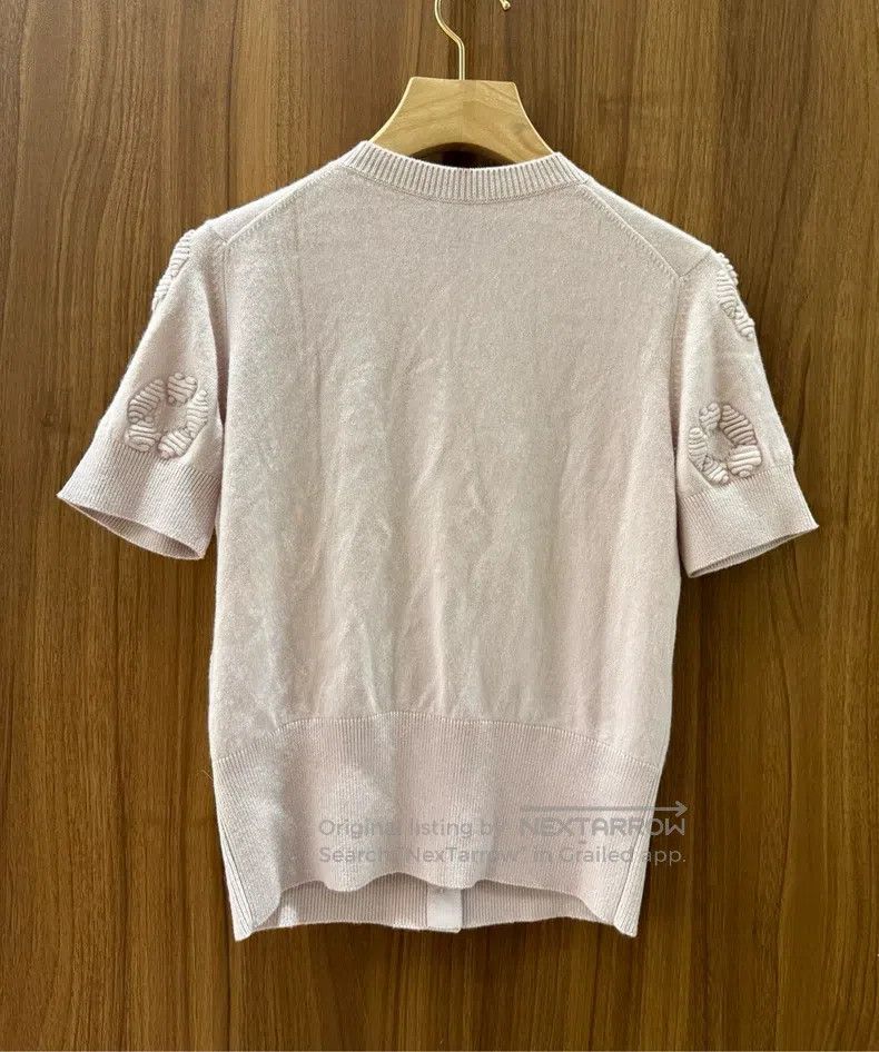 Chanel Chanel Camelia embroidered short-sleeved cardigan Size XS / US 0-2 / IT 36-38 - 2 Thumbnail
