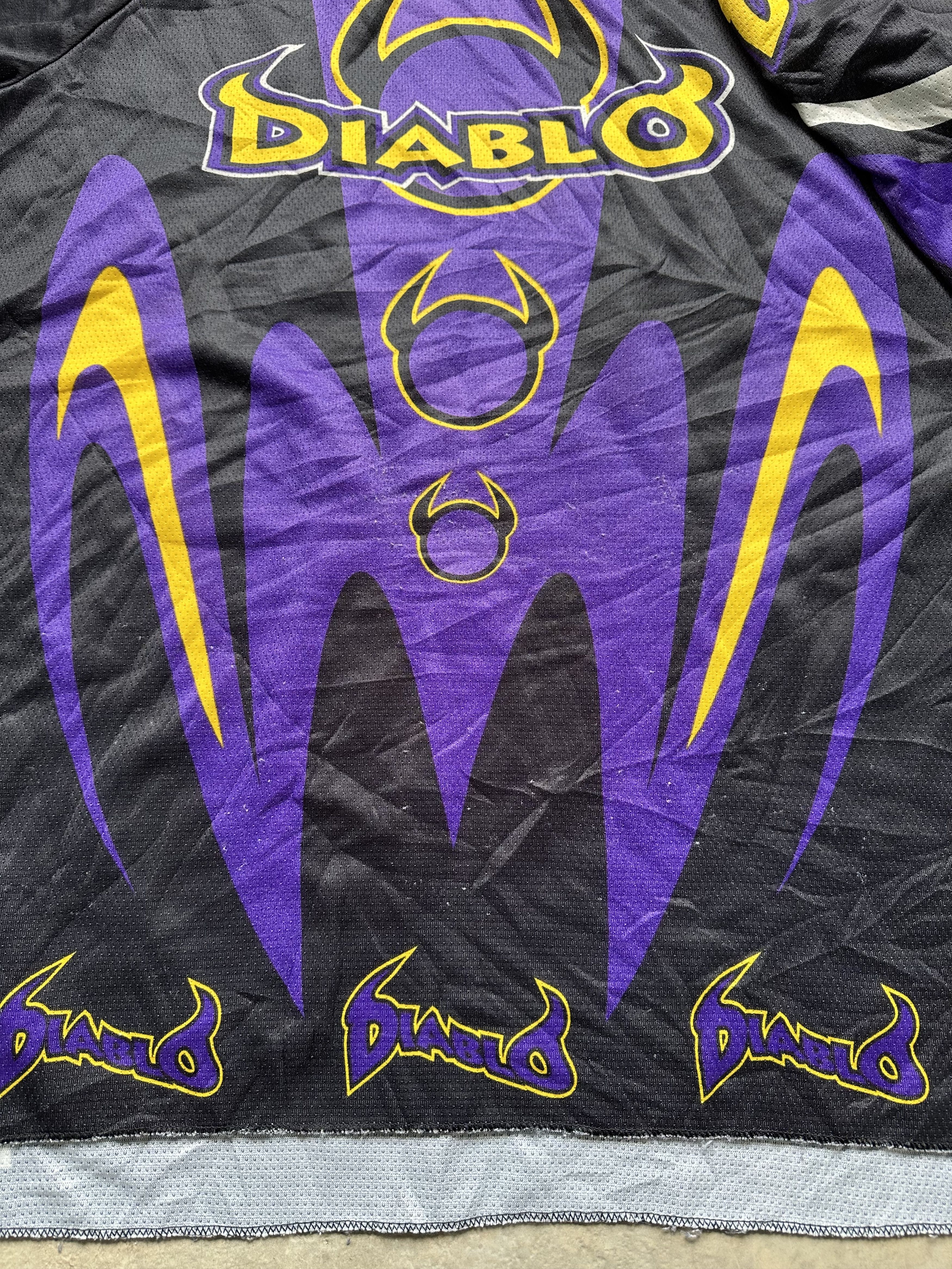 Vintage Vintage Diablo Jersey Crazy Graphics Flare Size US XL / EU 56 / 4 - 6 Thumbnail