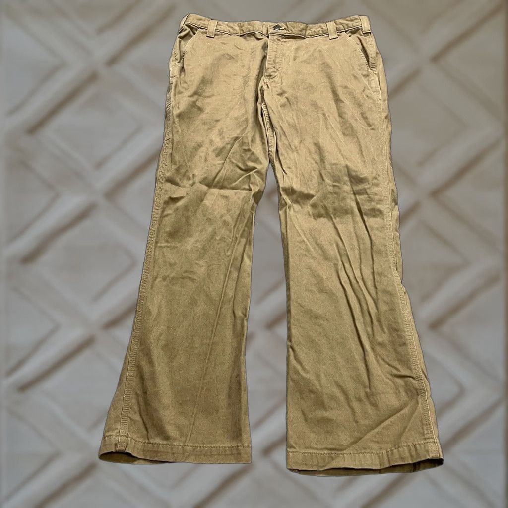 Carhartt VINTAGE Carhartt Relaxed Fit Carpenter Pants Men 39x31 Brown Cotton Workwear Size US 39 - 1 Thumbnail