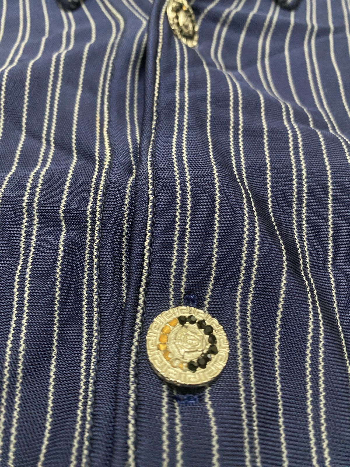Other Vintage gianni versace luxury rare stripped polo shirt Size US XS / EU 42 / 0 - 6 Thumbnail