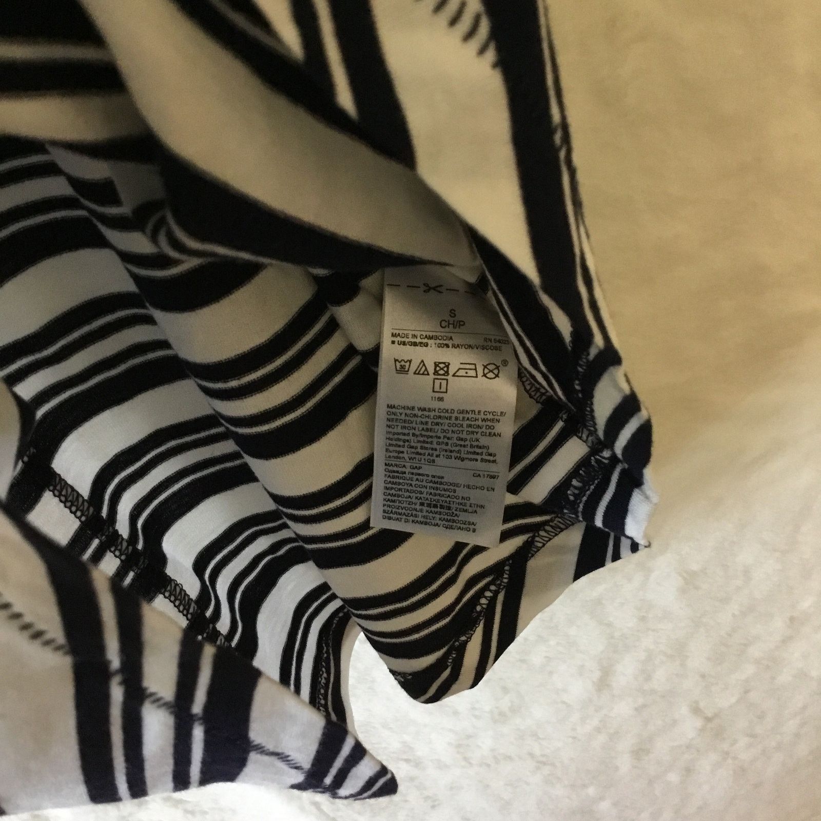 Gap GAP Navy and White Luxe Stripe Tank Size S / US 4 / IT 40 - 10 Thumbnail