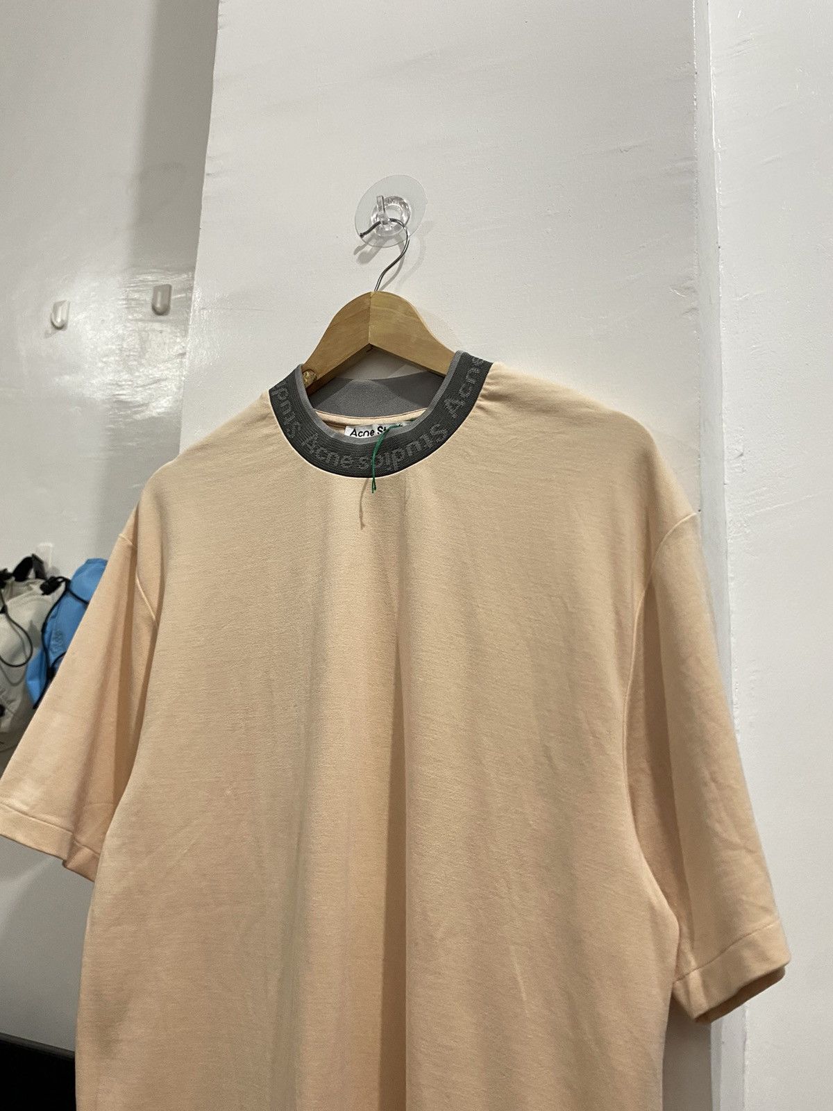 Acne Studios ACNE STUDIOS EXTORR REVERSE LOGO RIB TEE Size US XS / EU 42 / 0 - 2 Thumbnail