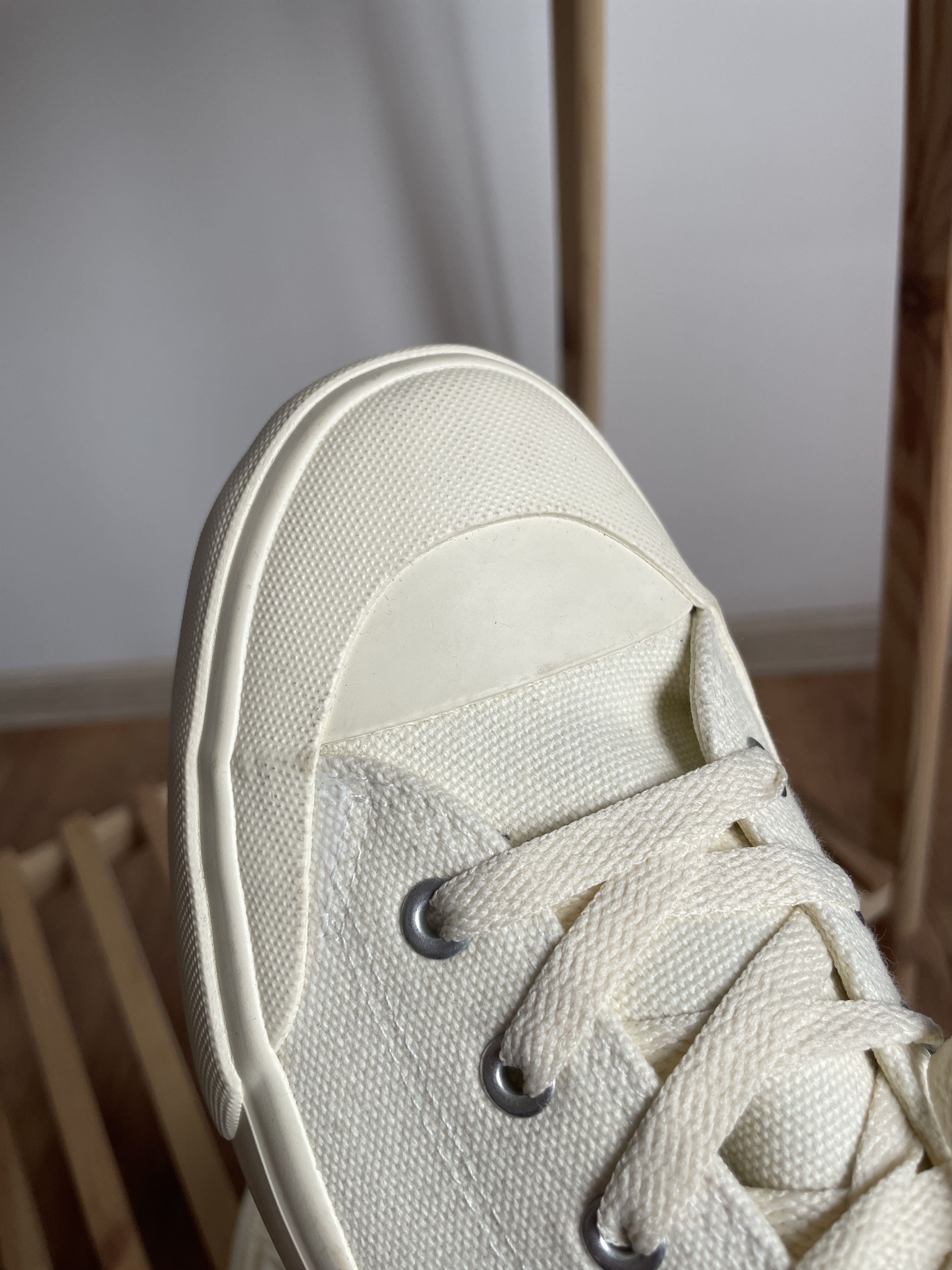 The Stronghold The Stronghold SS 22 White Canvas Trainers Size US 11 / EU 44 - 6 Thumbnail