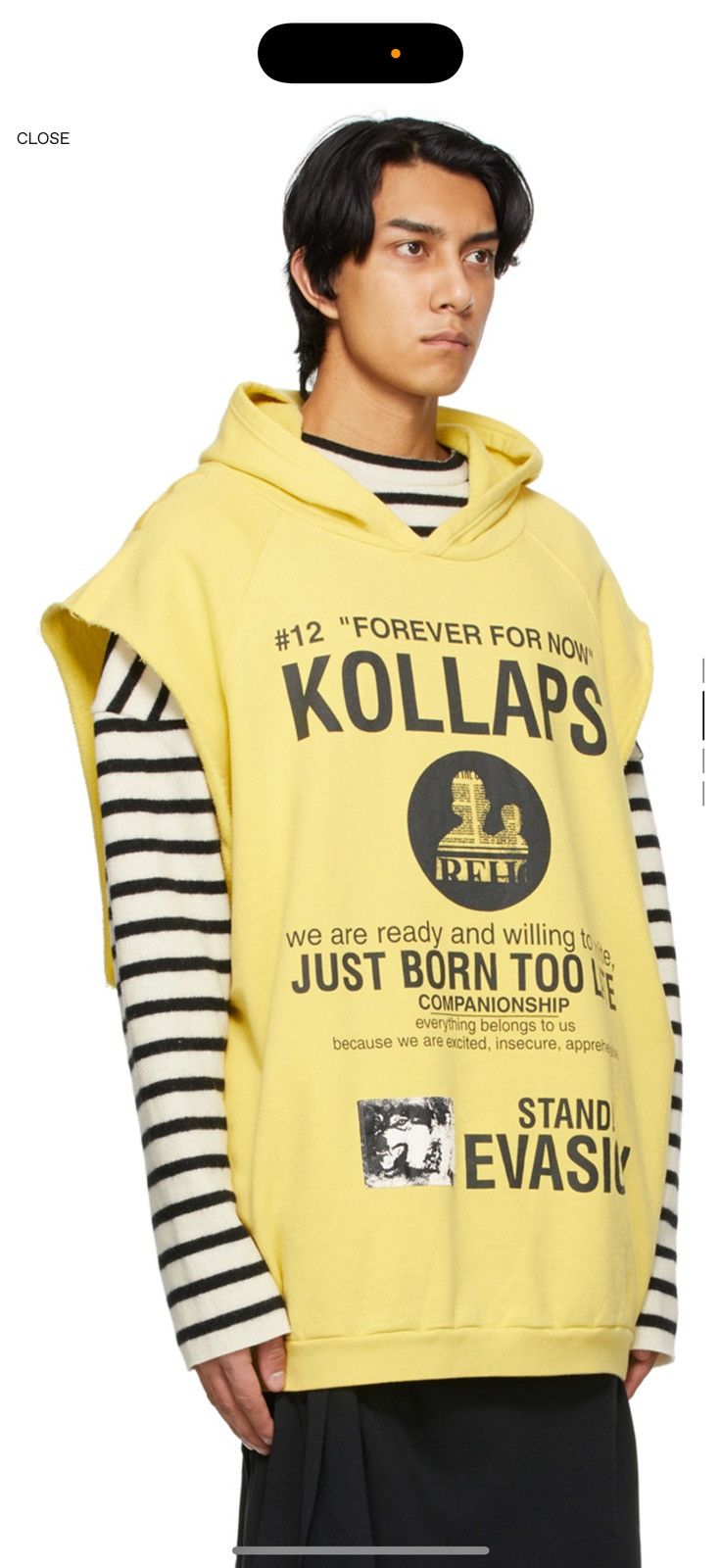 Raf Simons SSENSE EXCLUSIVE PETER DE POTTER EDITION ‘KOLLAPS’ HOODIE Size US M / EU 48-50 / 2 - 9 Thumbnail