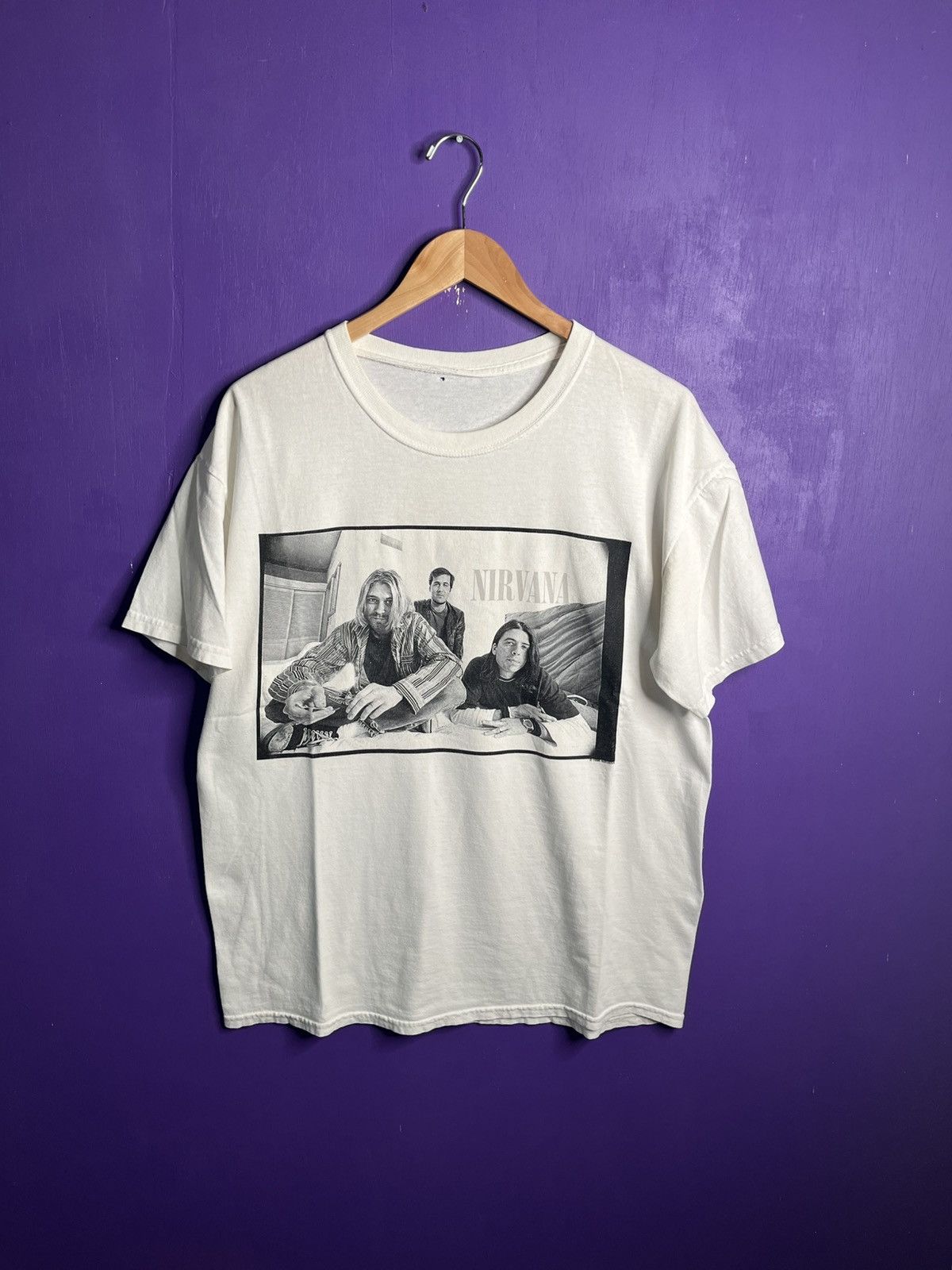 Band Tees × Vintage Vintage 1996 Nirvana band photo tour t-shirt Size US L / EU 52-54 / 3 - 1 Thumbnail