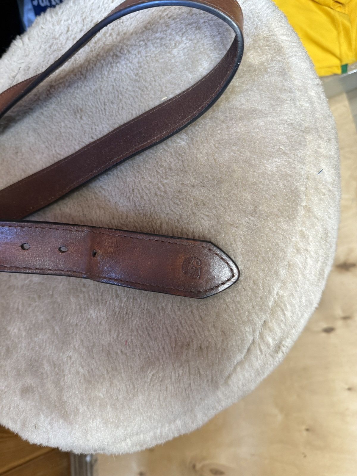 Carhartt Carhartt Leather Belt Black Size ONE SIZE - 3 Thumbnail