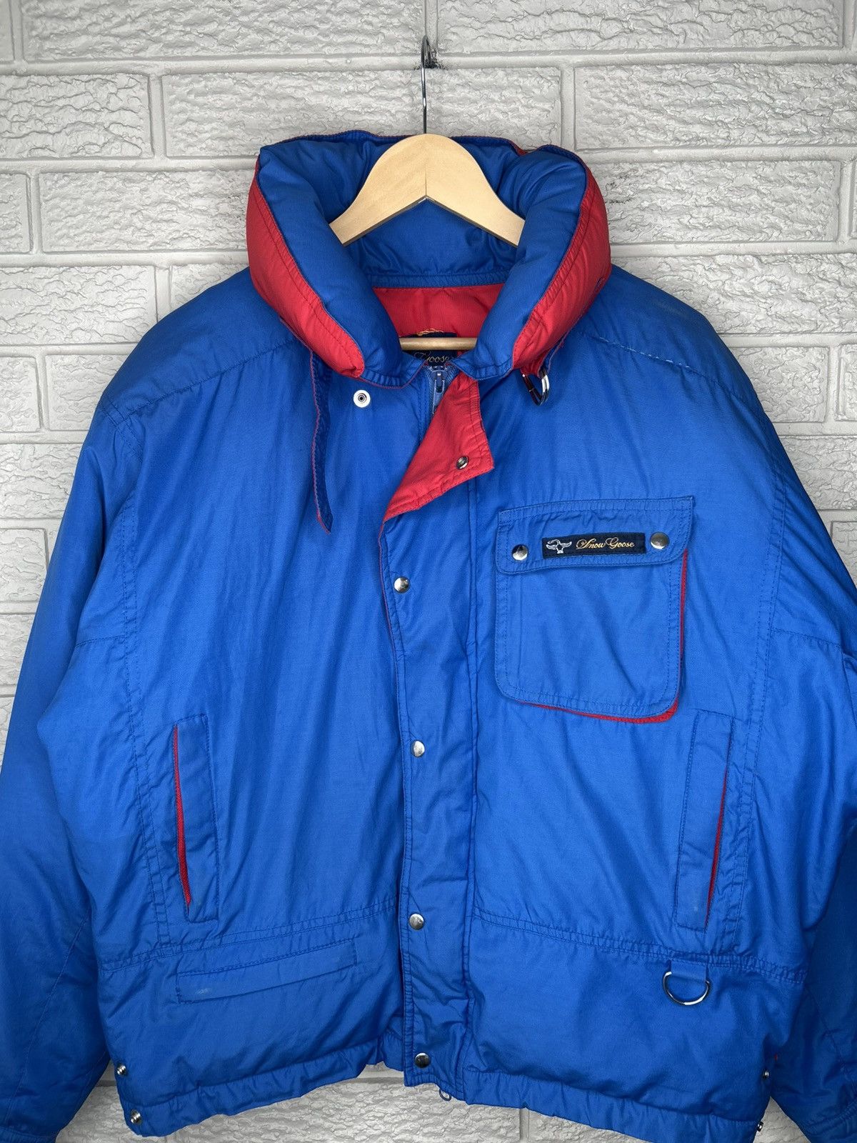 Canada Goose Vintage 80s Canada Goose Snow Goose Down Bomber Jacket Size US M / EU 48-50 / 2 - 2 Thumbnail