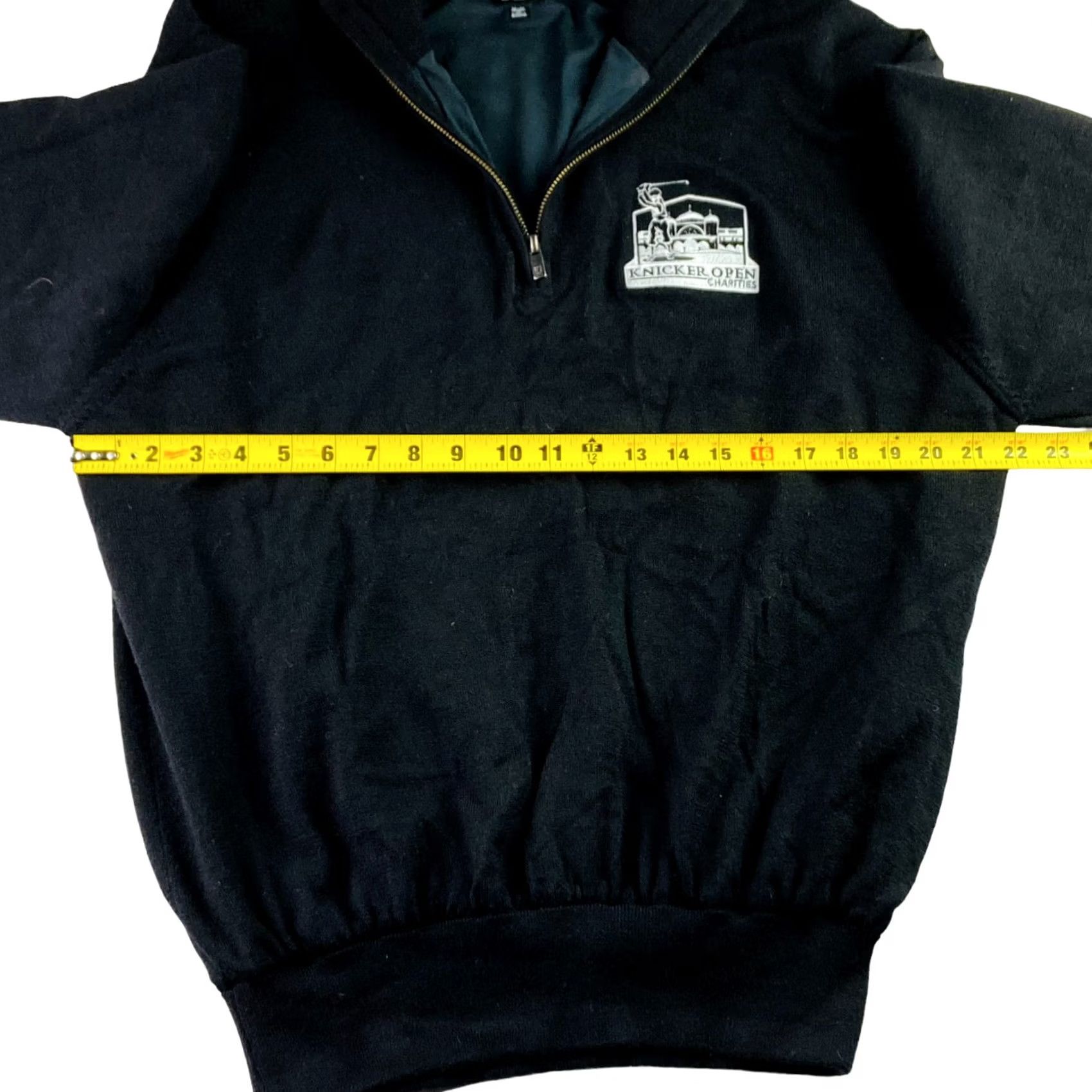 Footjoy FootJoy Men's Windstopper Knit Jacket Black 1/4 Zip Large Wool Cardigan? Size US L / EU 52-54 / 3 - 7 Thumbnail