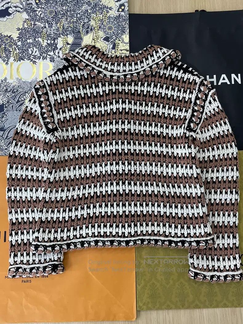 Chanel Chanel Color-matched striped woven jacket Size XXS / US 00 / IT 34 - 3 Thumbnail