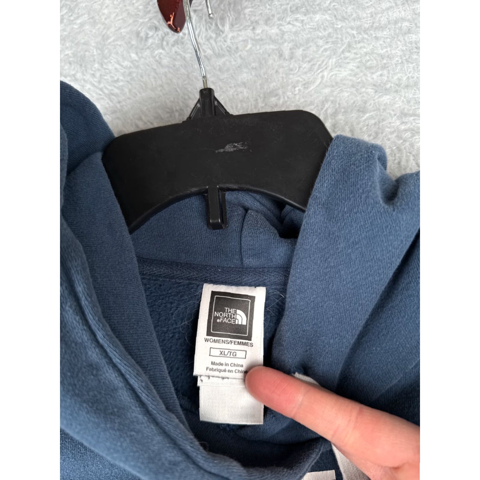 The North Face The North Face Hoodie Womens XL Blue Logo Pullover Jersey Crew Neck Size XL / US 12-14 / IT 48-50 - 7 Thumbnail