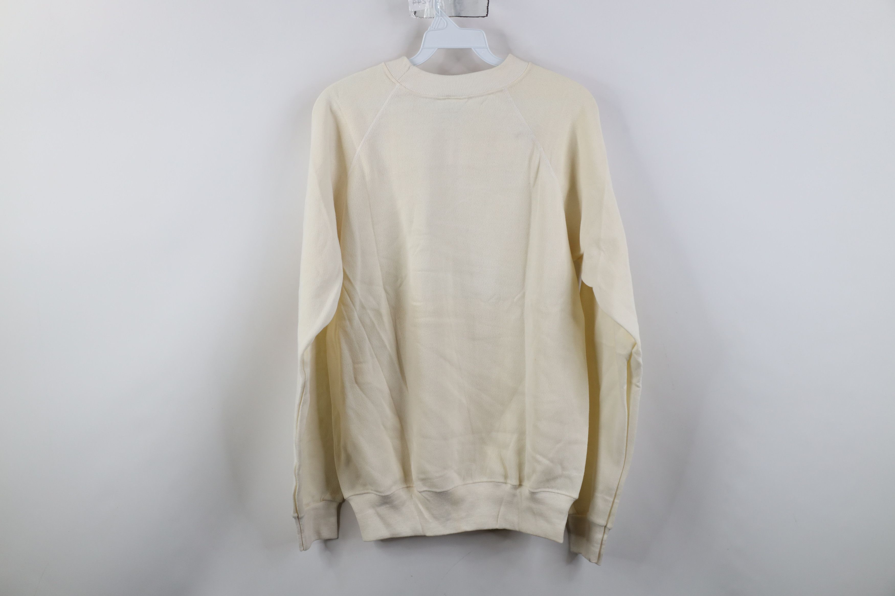 Hanes Vintage 80s Hanes Raglan Crewneck Sweatshirt Cream USA Size M / US 6-8 / IT 42-44 - 13 Thumbnail