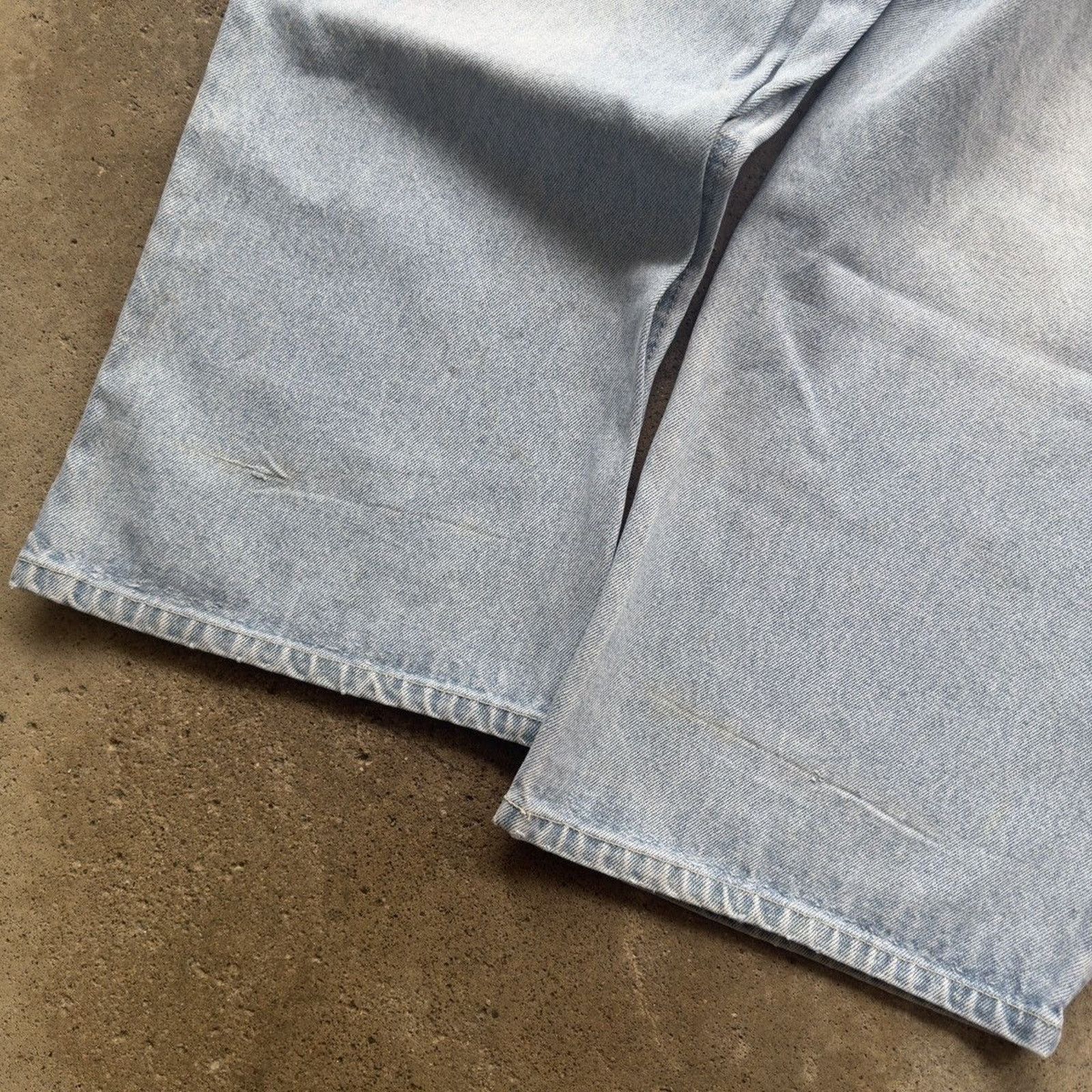 Vintage Y2K Faded Light Baggy Wide Skater Jeans ERD Grunge Chrome Size US 36 / EU 52 - 12 Thumbnail