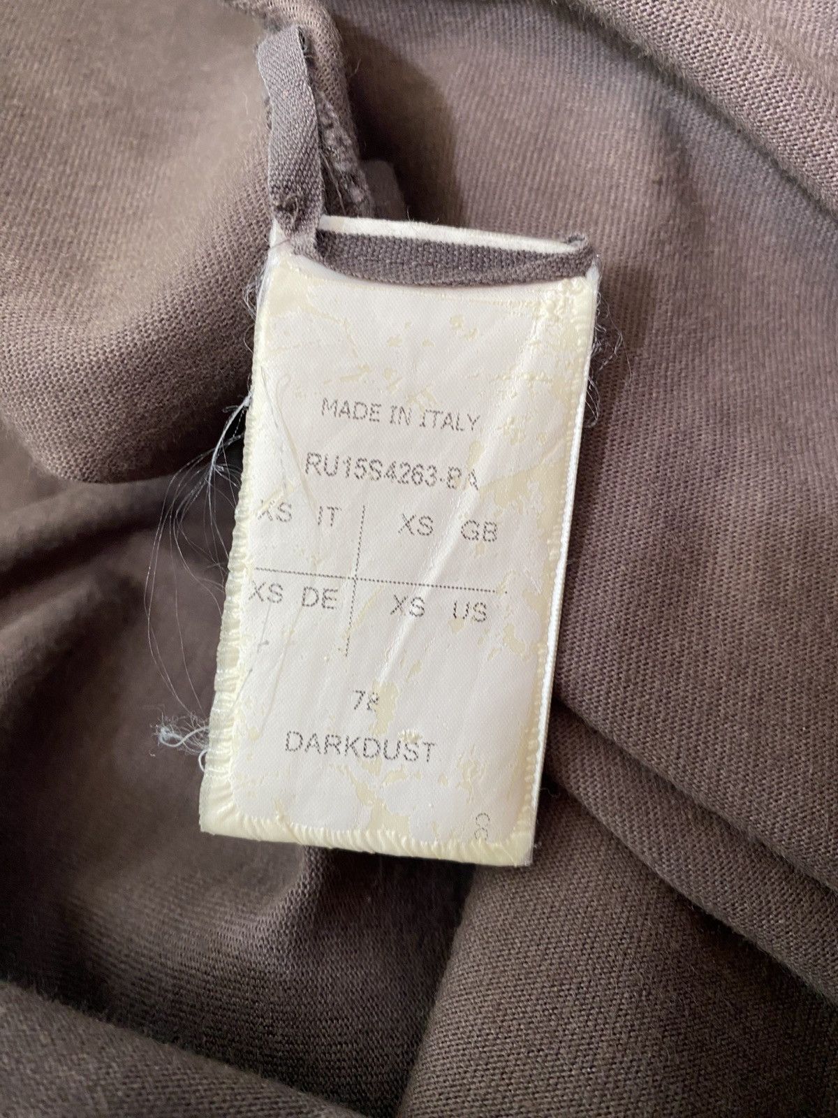 Rick Owens Rick Owens - SS15 Faun Heavy Oversized Tee Size US XS / EU 42 / 0 - 7 Thumbnail