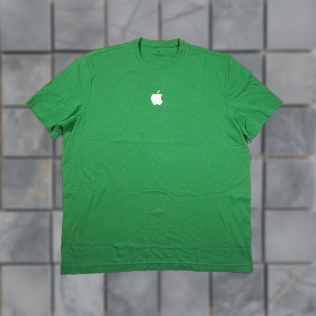Apple Apple Shirt Mens XLarge Green Computer Technology Graphic Tee Recycled Cotton Size US XL / EU 56 / 4 - 1 Thumbnail