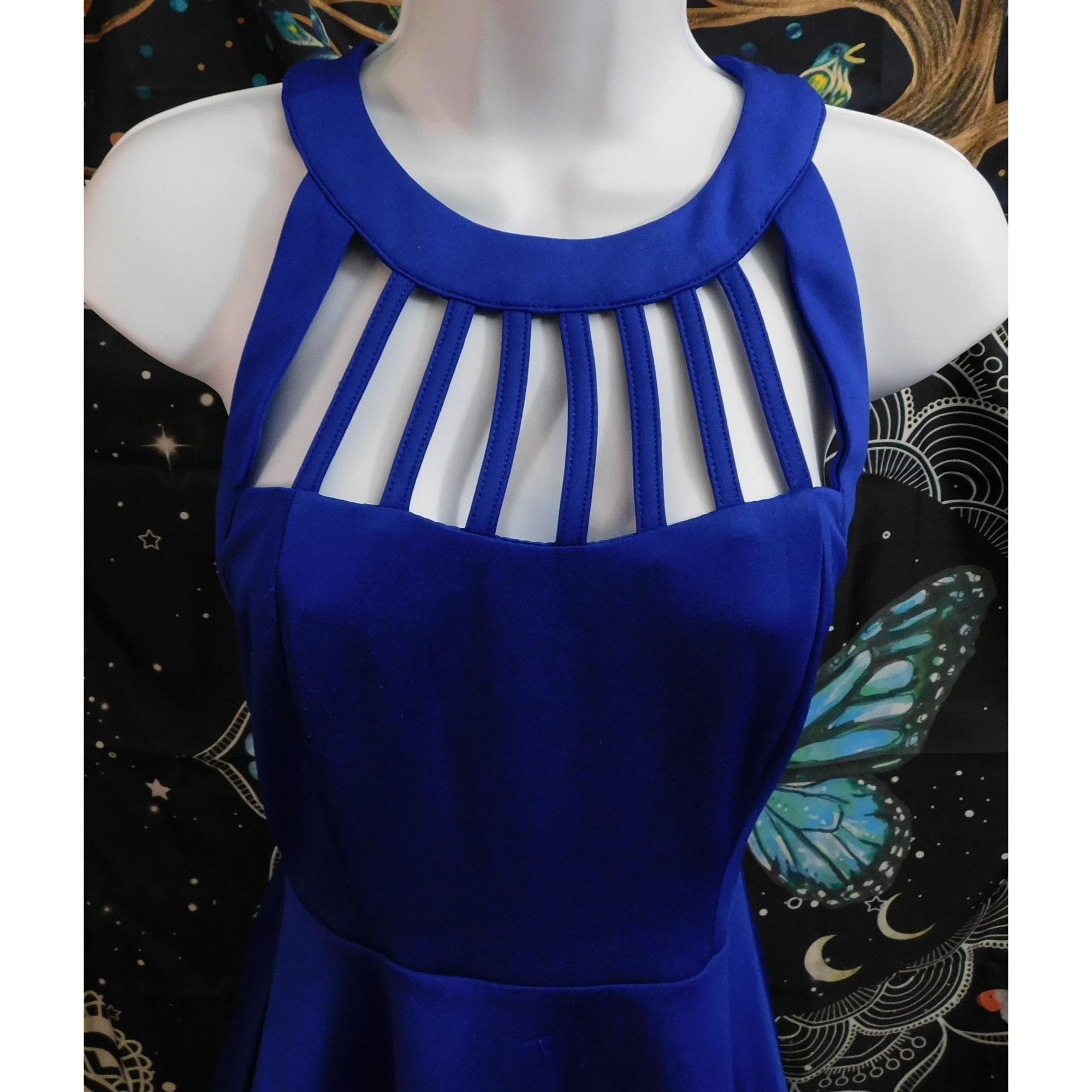 Other Trixxi Blue Cage Front Mini Dress Size 1 Size XS / US 0-2 / IT 36-38 - 3 Thumbnail