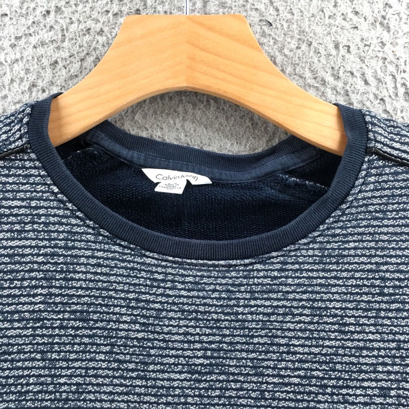 Calvin Klein Calvin Klein Sweater Mens L Blue Cotton Blend Crewneck Pullover Longsleeve Shirt Size US L / EU 52-54 / 3 - 3 Thumbnail