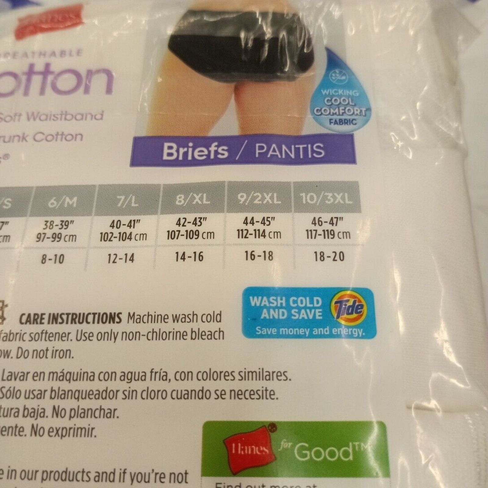 Hanes Hanes Womens 10-Pack Briefs Underwear Size 10/3XL White Size ONE SIZE - 7 Thumbnail