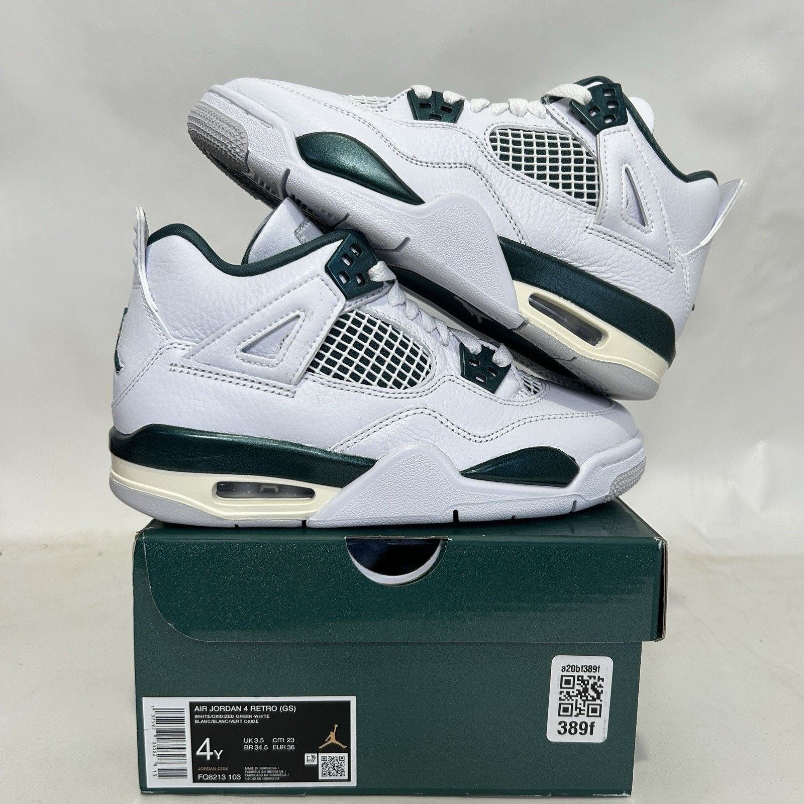 Jordan Brand Nike Air Jordan 4 Retro GS “Oxidized Green” Size US 5.5 / IT 35.5 - 1 Thumbnail