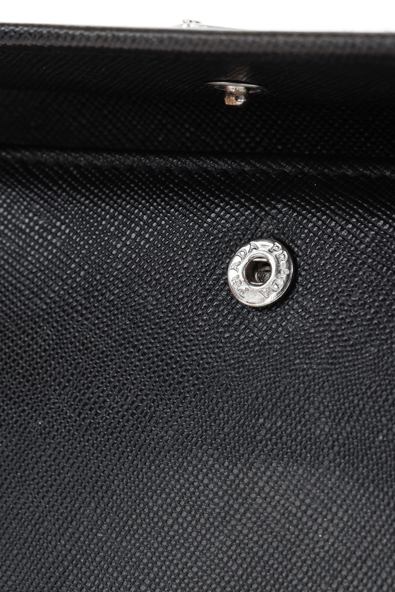 Prada Prada Black Saffiano Compact Trifold Wallet Size ONE SIZE - 7 Thumbnail