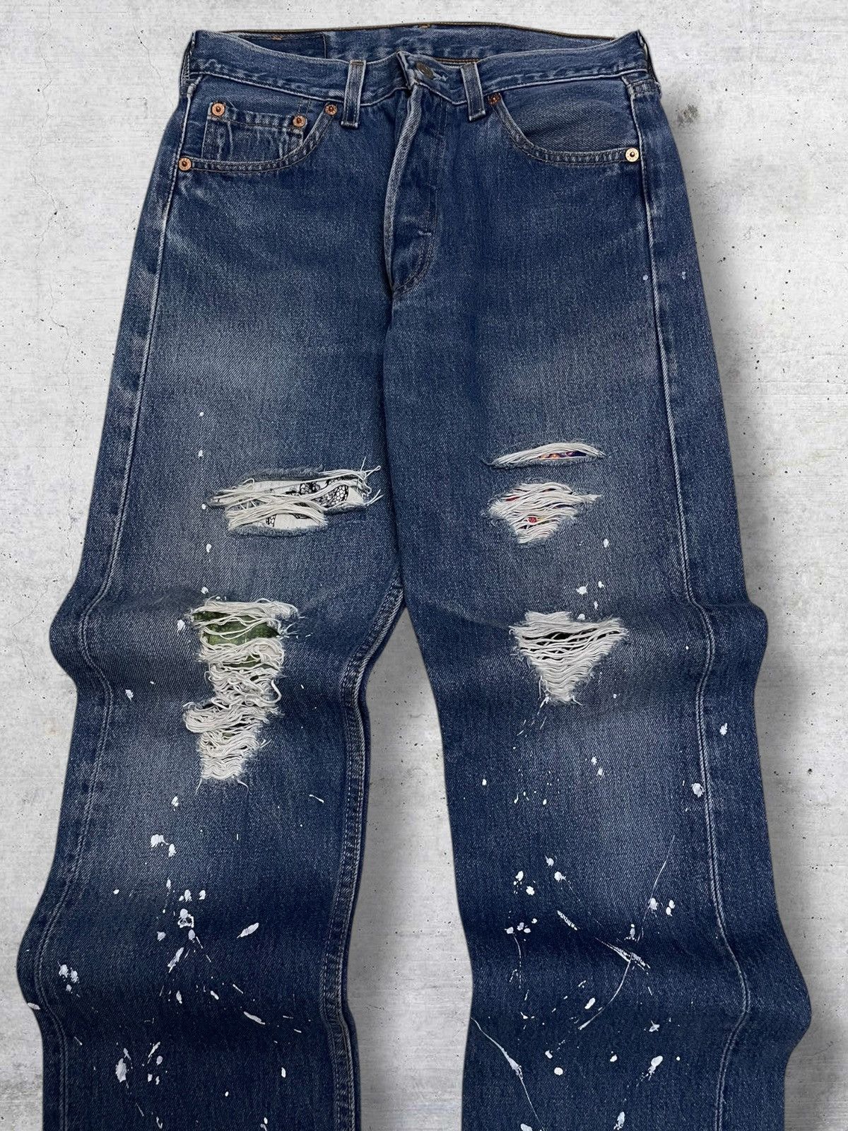 Levi's Vintage Clothing VINTAGE 501 LEVIS 90S DESIGNER USA RARE DESIGN SUKAJAN DENIM Size US 28 / EU 44 - 12 Thumbnail