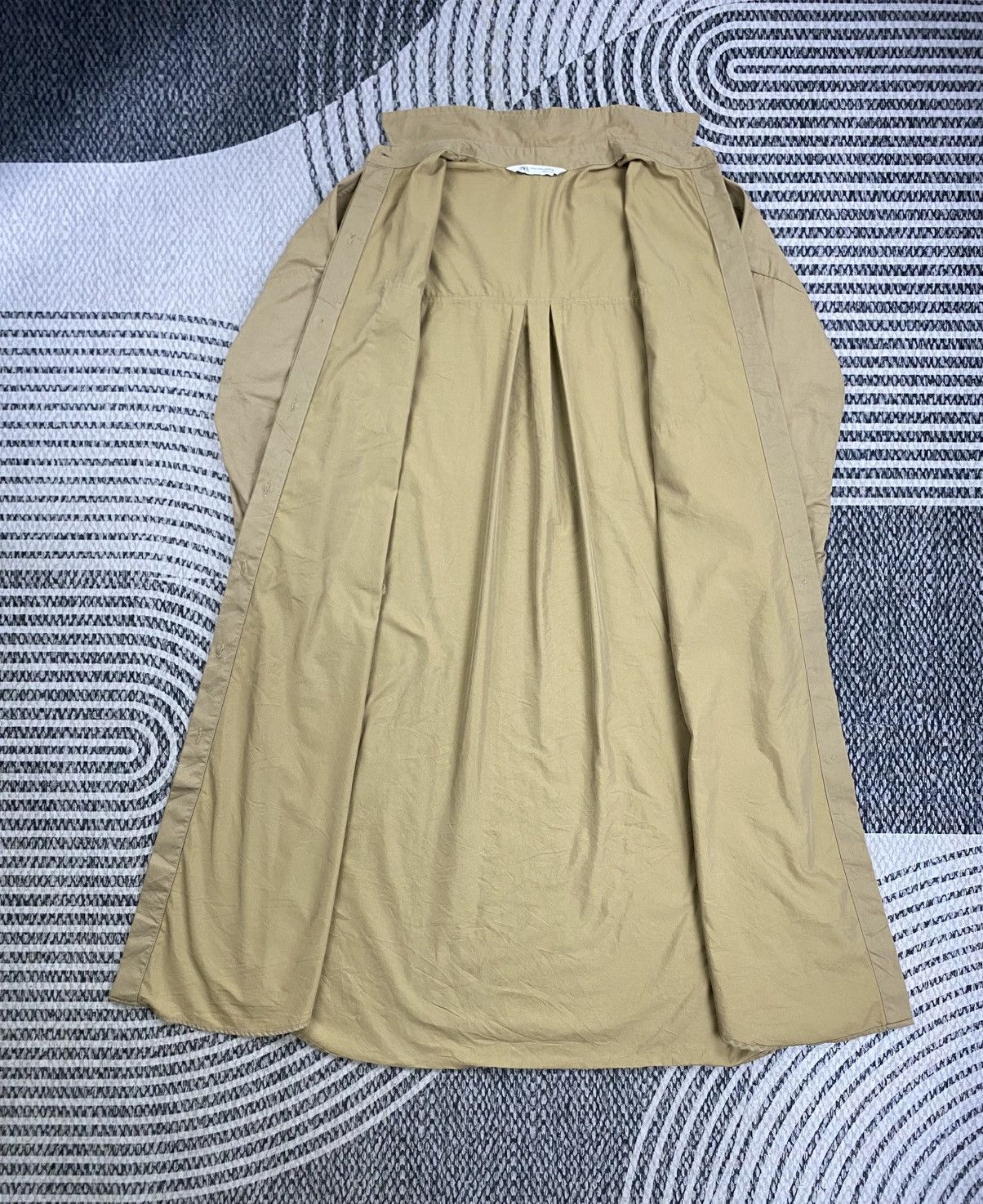 Zara Vintage Zara Plain Cotton Long Shirt Jacket Size XL / US 12-14 / IT 48-50 - 6 Thumbnail