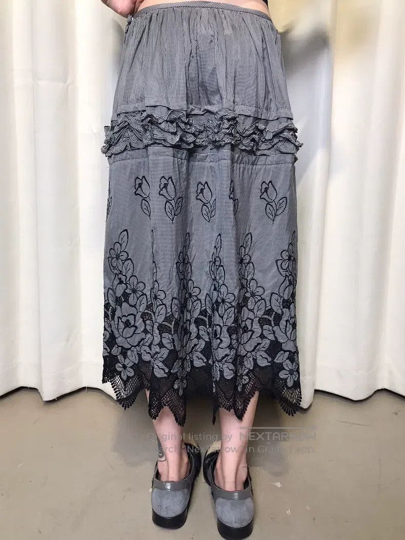 Comme des Garcons Comme Des Garcons size M Vintage Country Floral Plaid Skir Size 23" - 4 Thumbnail
