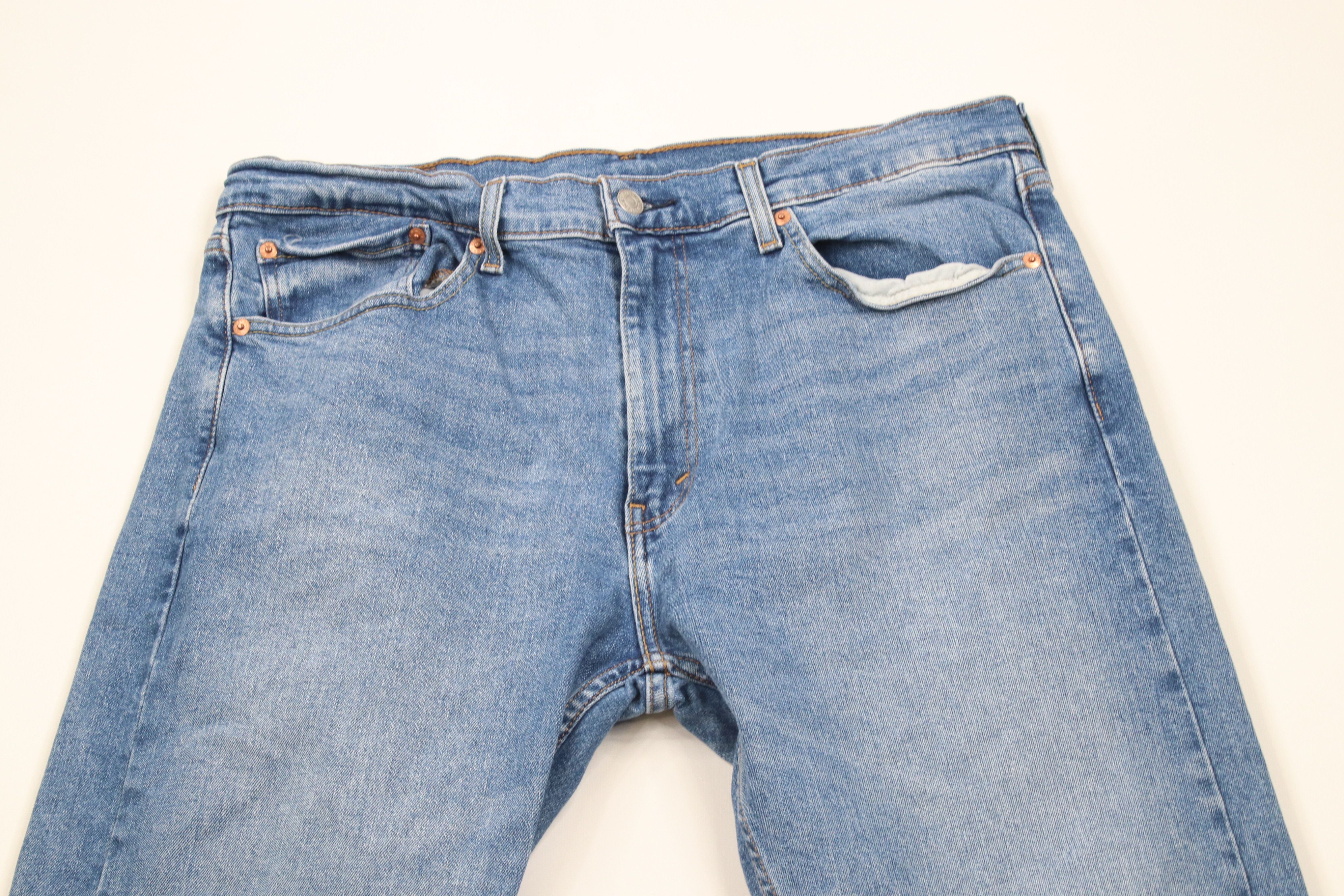 Levi's × Vintage Vintage Y2K Levis 505 Stretch Regular Fit Denim Jeans Blue Size US 36 / EU 52 - 2 Thumbnail