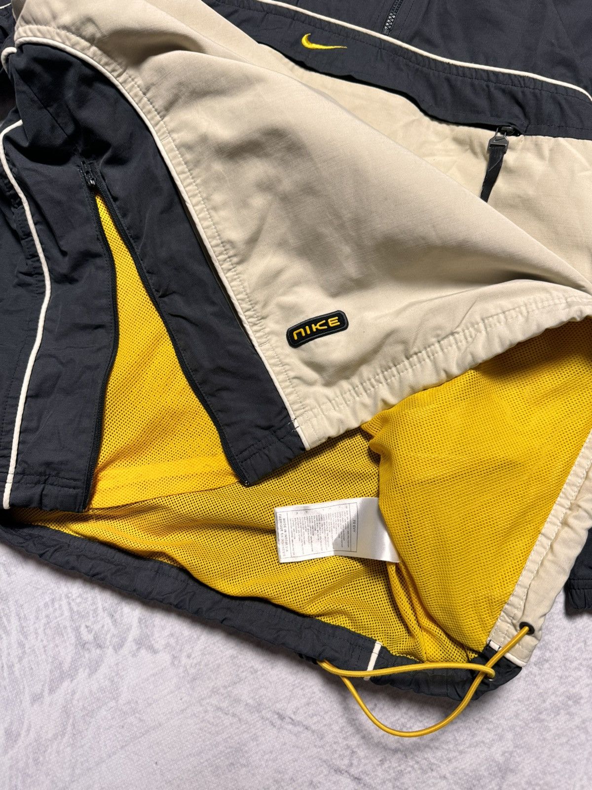 Nike × Vintage 00s Nike Vintage Center Swoosh Oversize Anorak Hooded Jacket Size US S / EU 44-46 / 1 - 7 Thumbnail