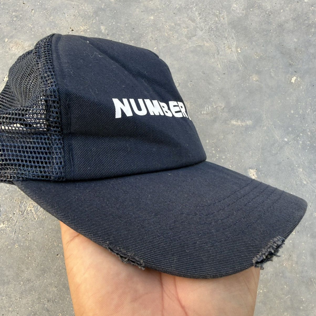 Number (N)ine Number (N)ine Denim Trucker Cap Size ONE SIZE - 3 Thumbnail