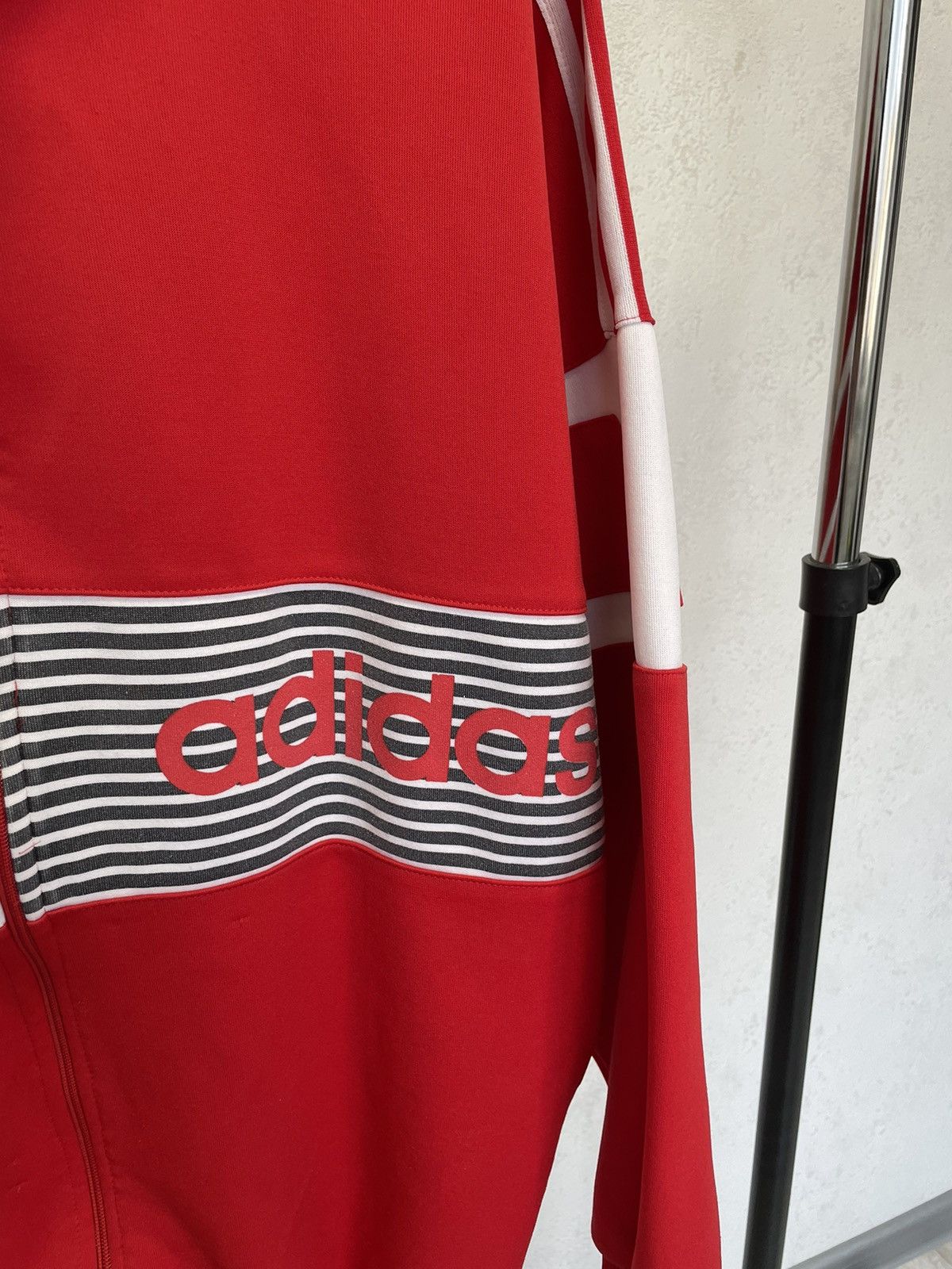 Adidas × Vintage Vintage Rare 80s Adidas Track top Striped Baggy Size US M / EU 48-50 / 2 - 4 Thumbnail