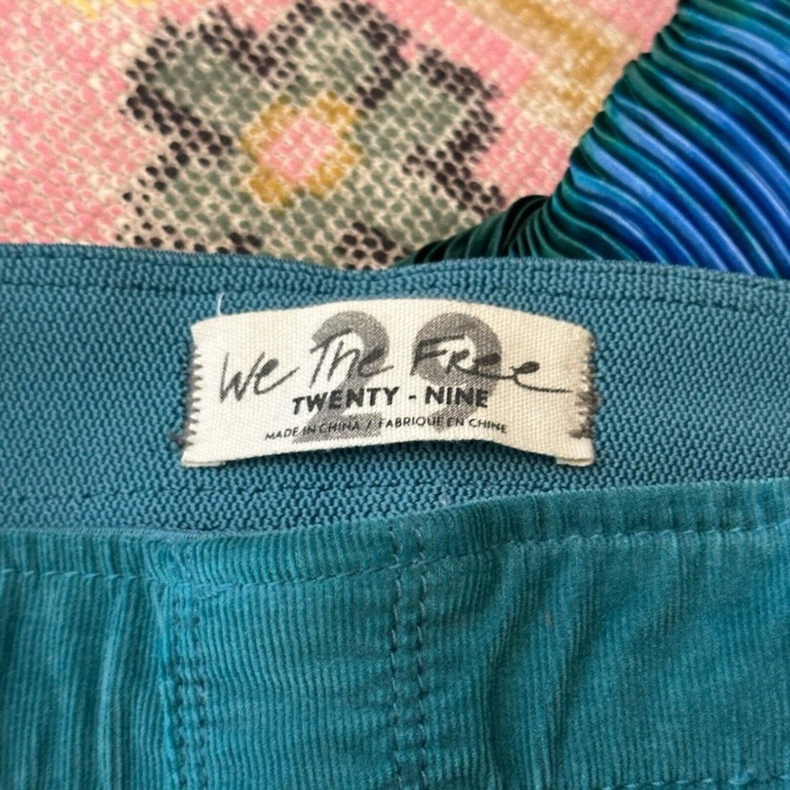 Free People Free People Teal Boot Cut Pants, Size 29 Size 29" - 5 Thumbnail