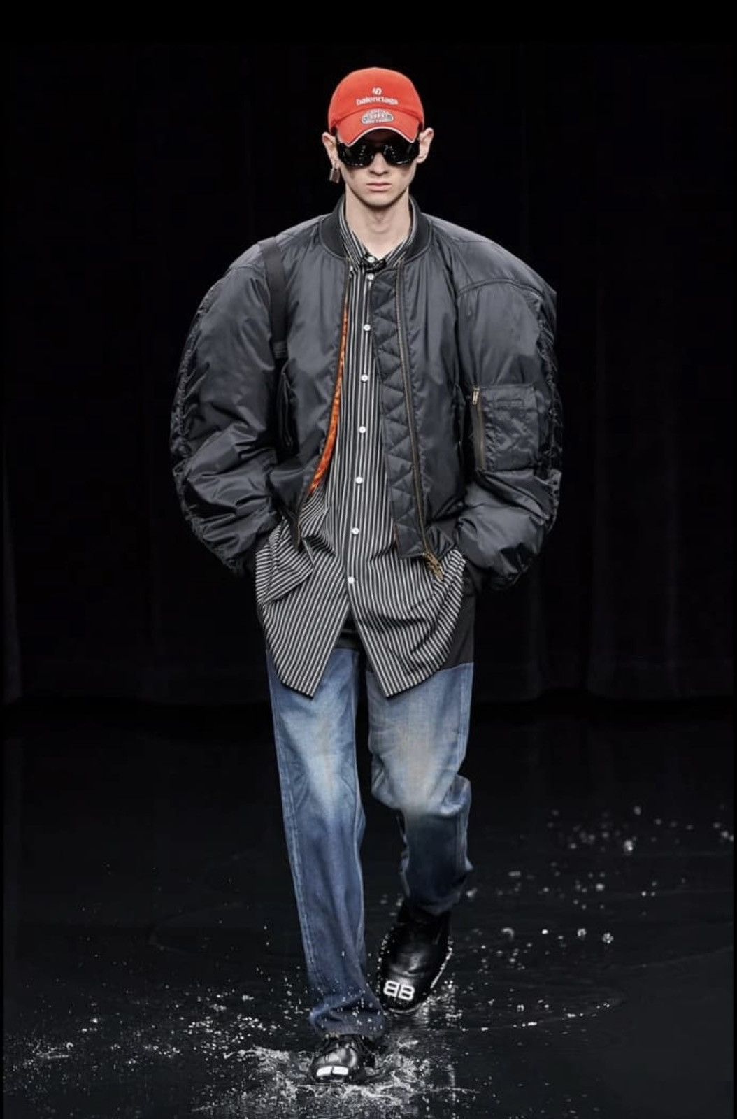 Balenciaga Balenciaga Steroid Bomber Jacket In Black Size US M / EU 48-50 / 2 - 7 Thumbnail