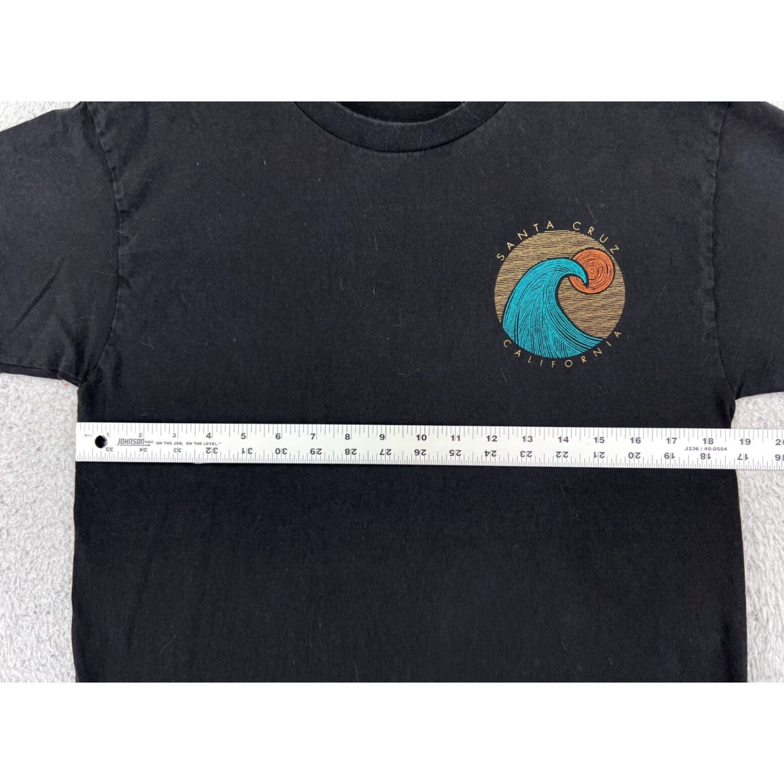 Vintage Santa Cruz Shirt Men Adult Medium Black Logo Wave Short Sleeve Crew Neck T-Shirt Size US M / EU 48-50 / 2 - 7 Thumbnail