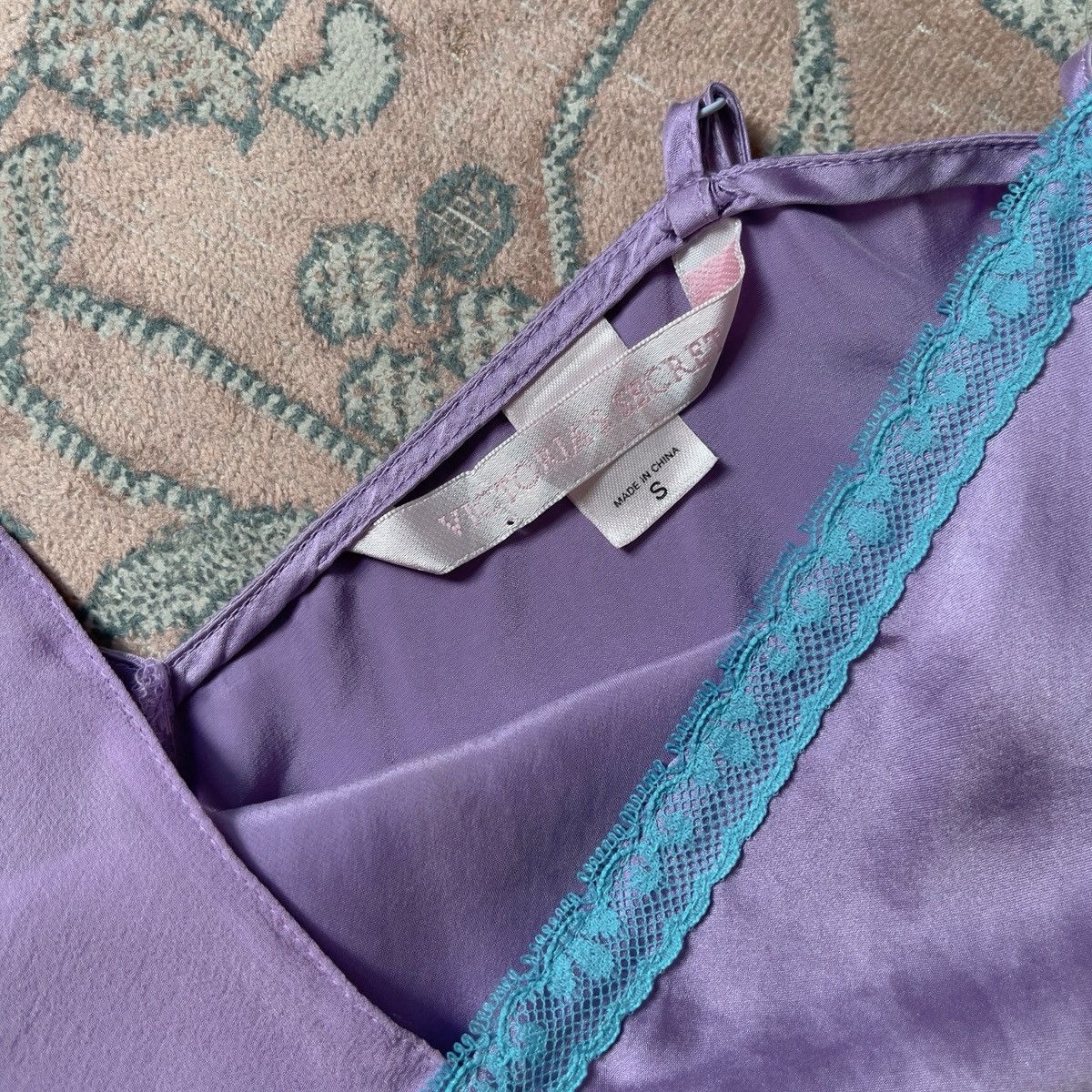 Victoria's Secret Victoria’s Secret Lilac Silk & Lace Slip Dress (S) Size S / US 4 / IT 40 - 12 Thumbnail