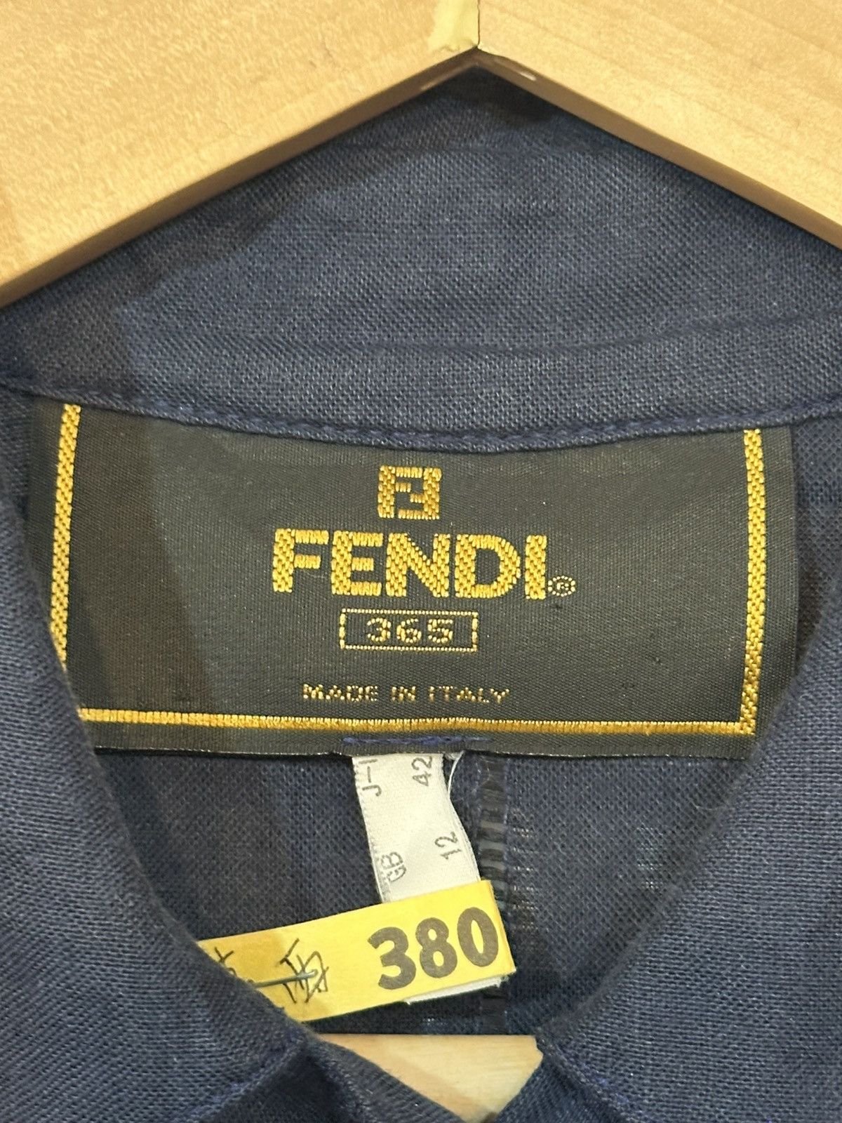 Fendi Fendi shirt dress is a structured dark blue. Size L / US 10 / IT 46 - 8 Thumbnail