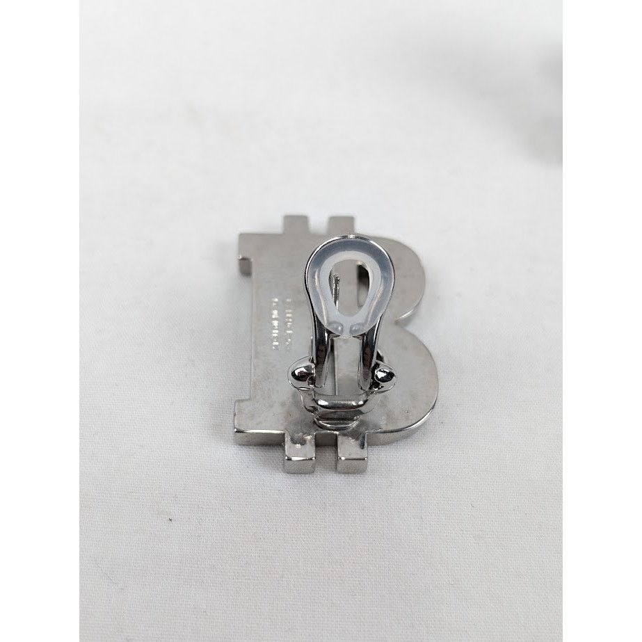 Balenciaga o1rshd1 Size:OS / Coin Earrings Brass & Glass Silver/Crystal Size ONE SIZE - 7 Thumbnail