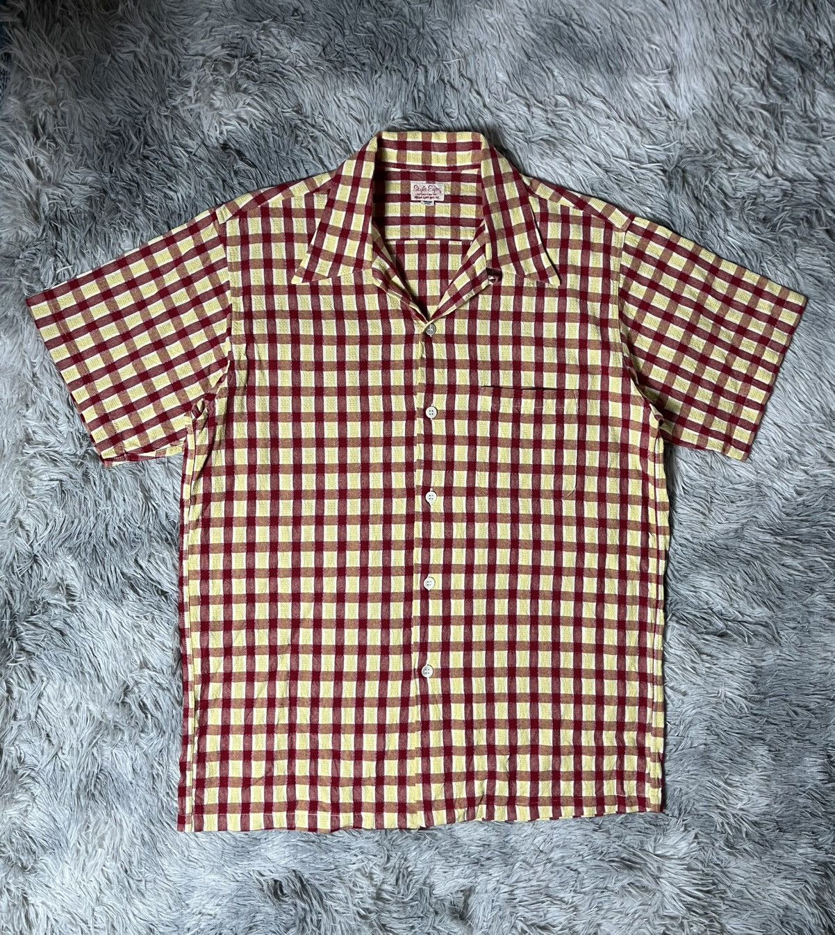 Toyo Enterprises Vintage 70s Sugar cane mfg.co open collar Size US M / EU 48-50 / 2 - 1 Thumbnail