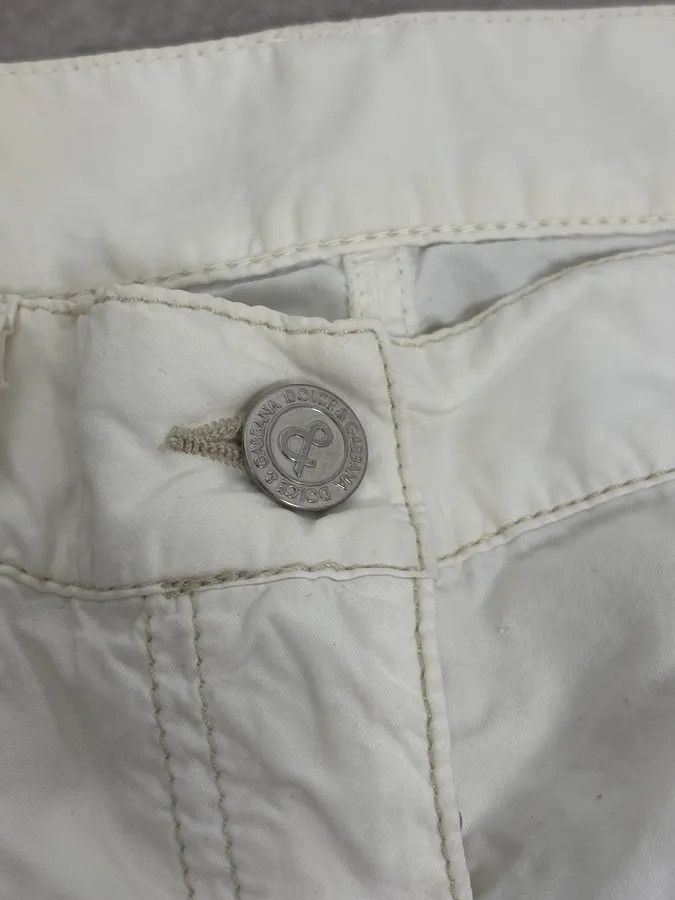 Dolce & Gabbana AW2004 Dolce & Gabbana White Nylon Cargo Pants Size US 30 / EU 46 - 9 Thumbnail