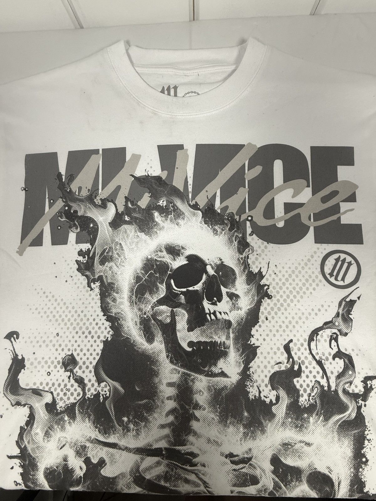 Other MI-Vice White Skull graphic T-Shirt size L Size US L / EU 52-54 / 3 - 2 Thumbnail
