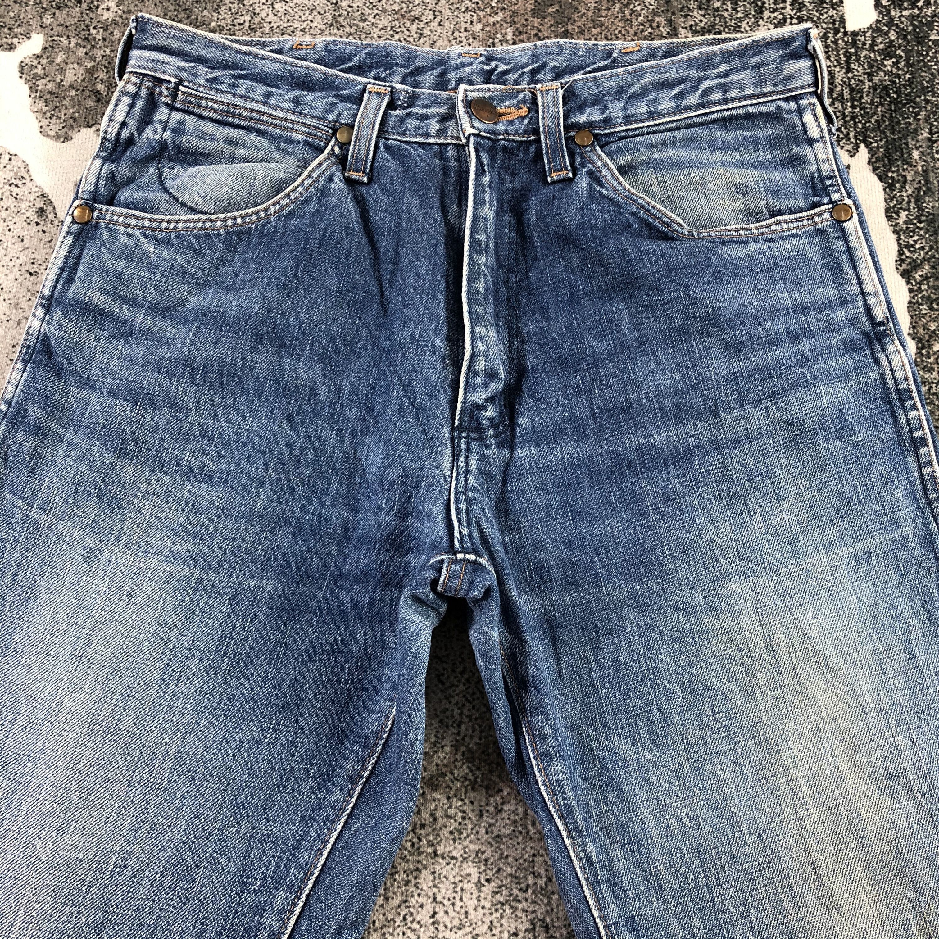 Vintage Vintage Wrangler Jeans Faded Blue Denim KJ1463 Size US 30 / EU 46 - 3 Thumbnail